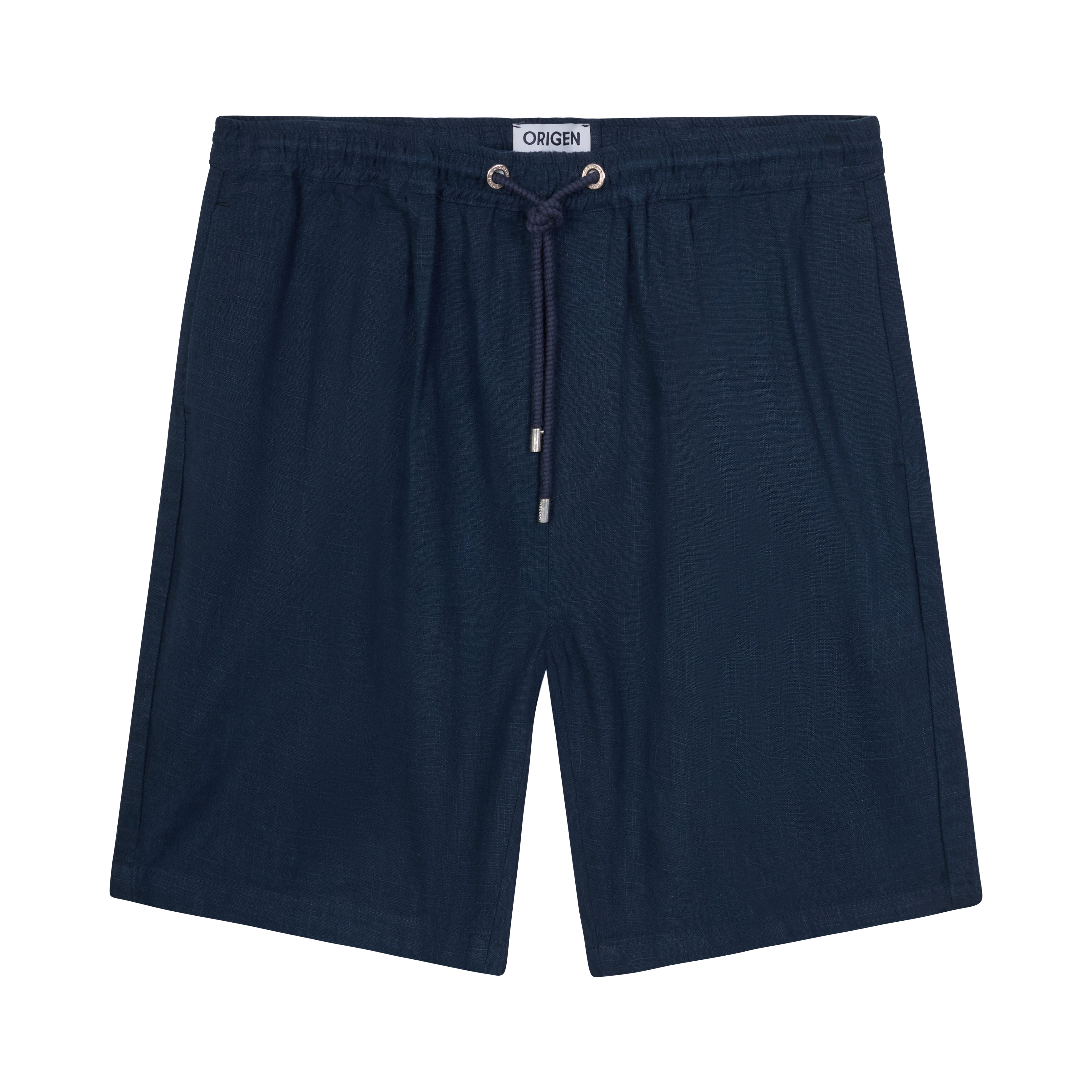 short linen lysis navy