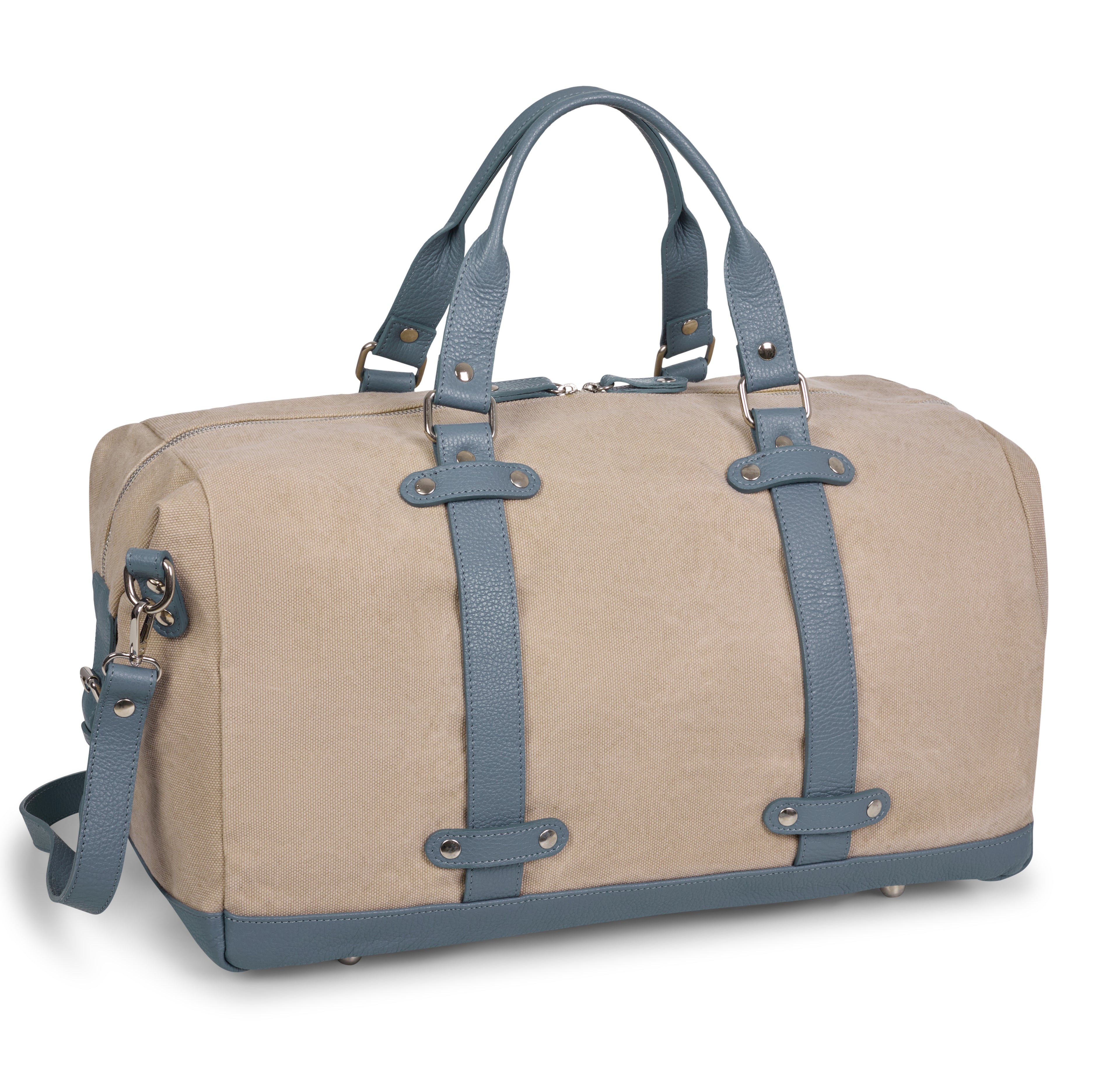 BAG TRAVEL CANVAS SKY BLUE
