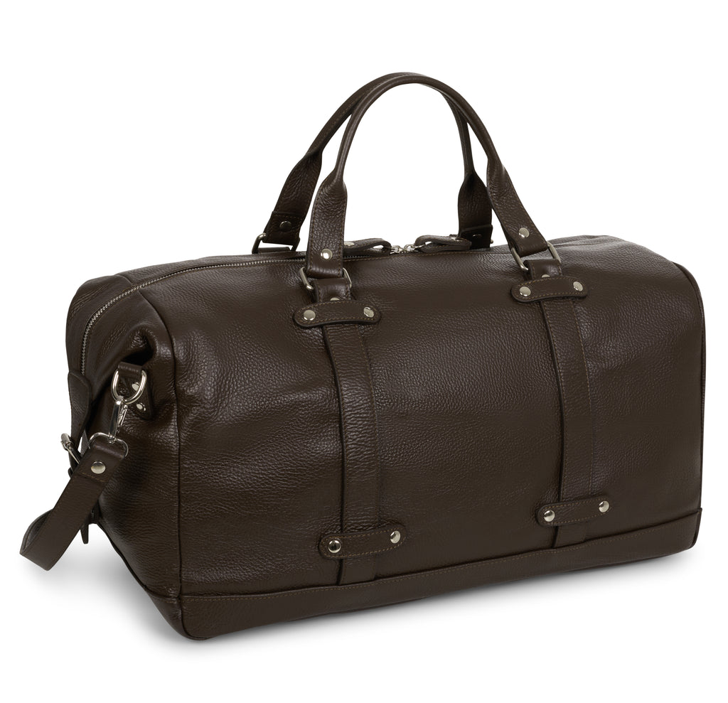 BAG TRAVEL DOLLARO LEATHER BROWN