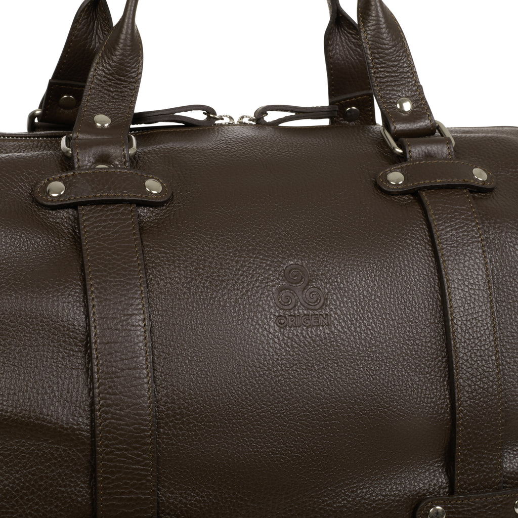 BAG TRAVEL DOLLARO LEATHER BROWN