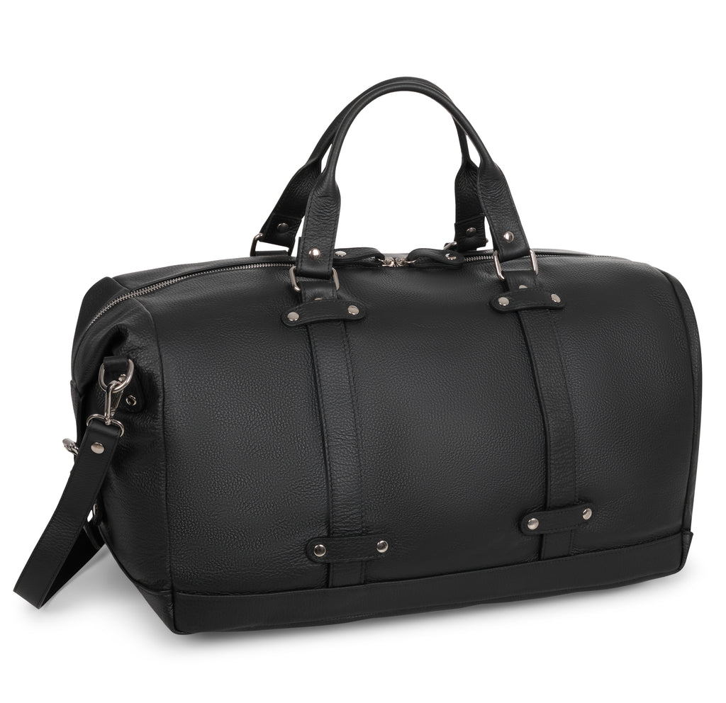 BAG TRAVEL DOLLARO LEATHER BLACK