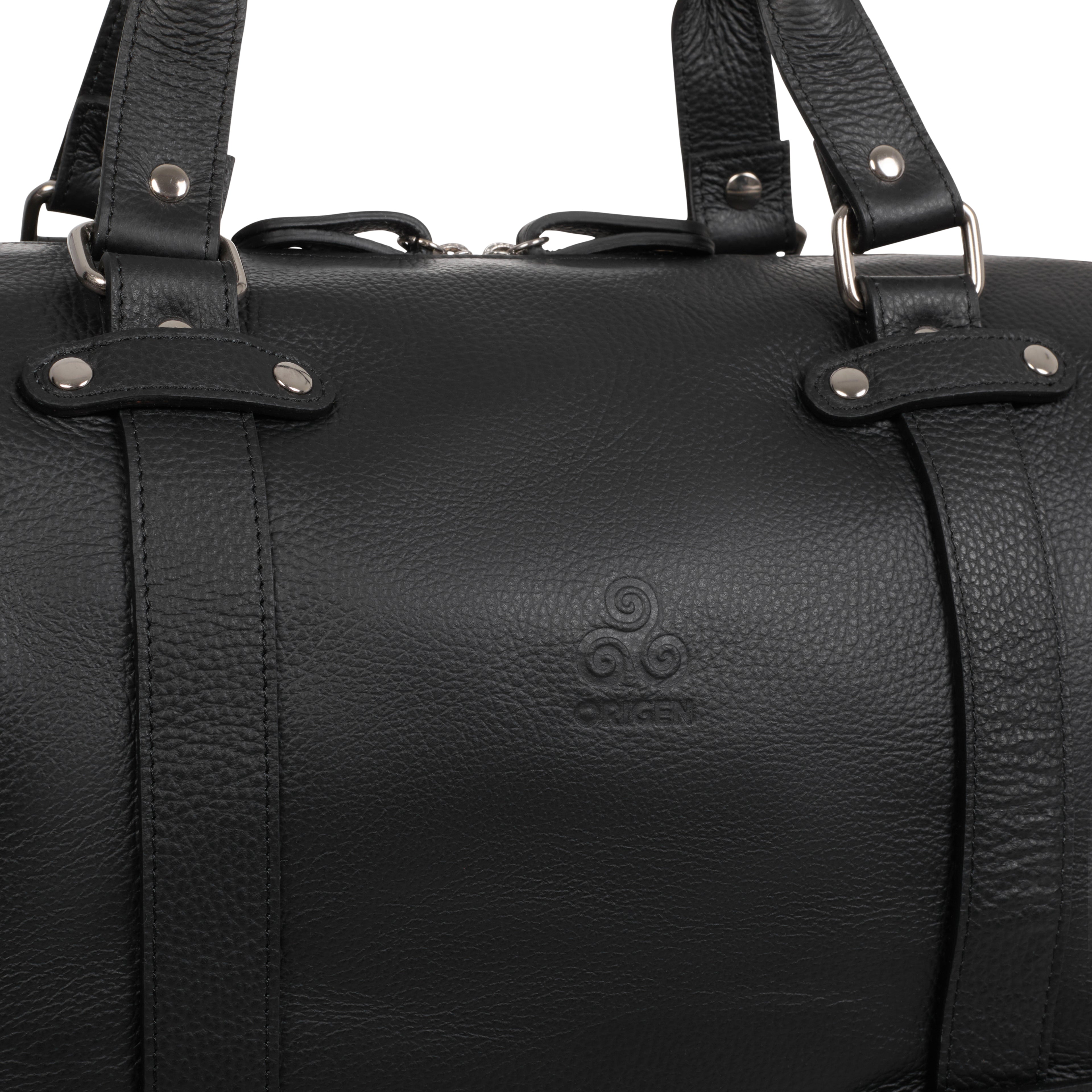 BAG TRAVEL DOLLARO LEATHER BLACK