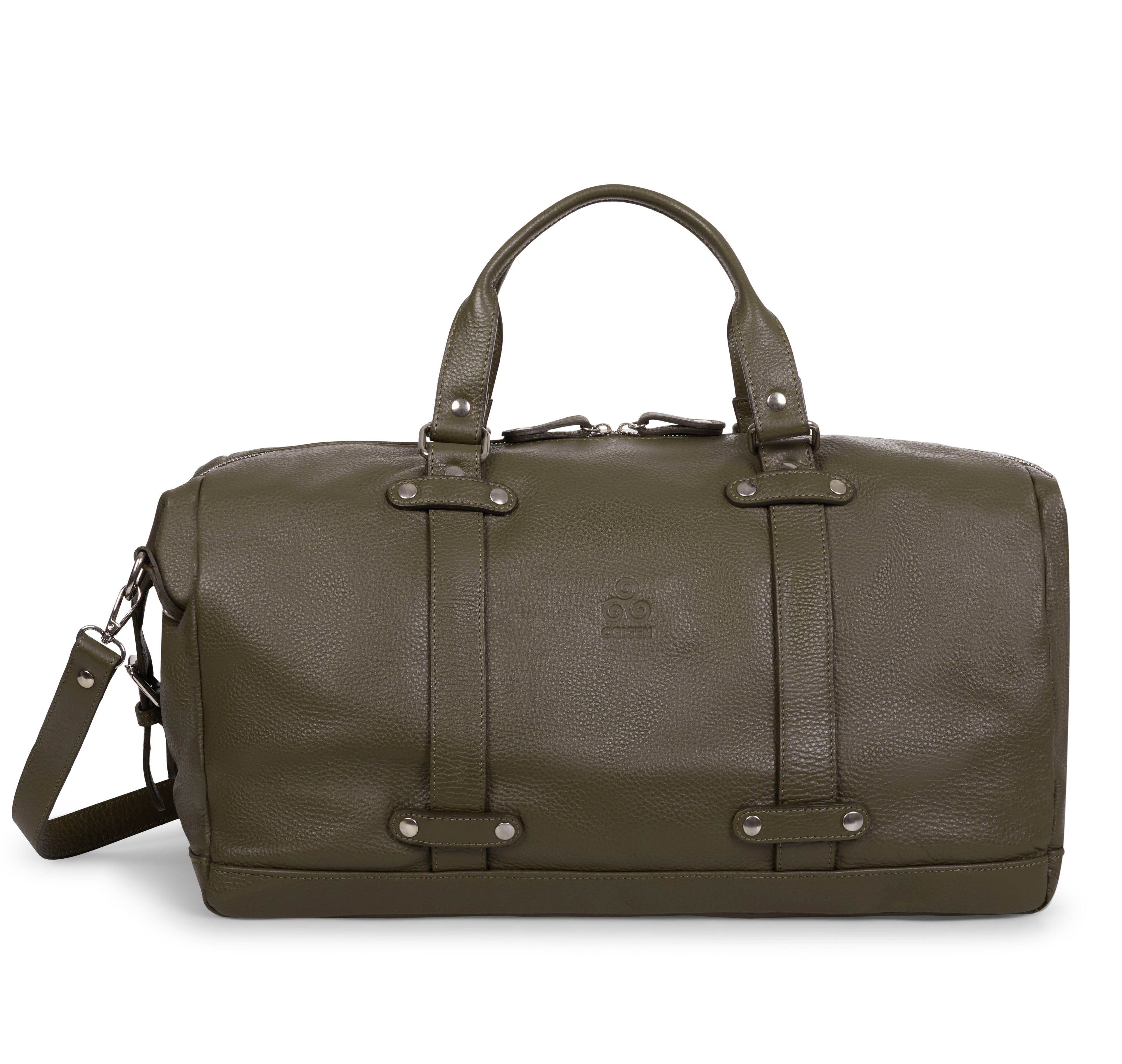 BAG TRAVEL DOLLARO LEATHER GREEN