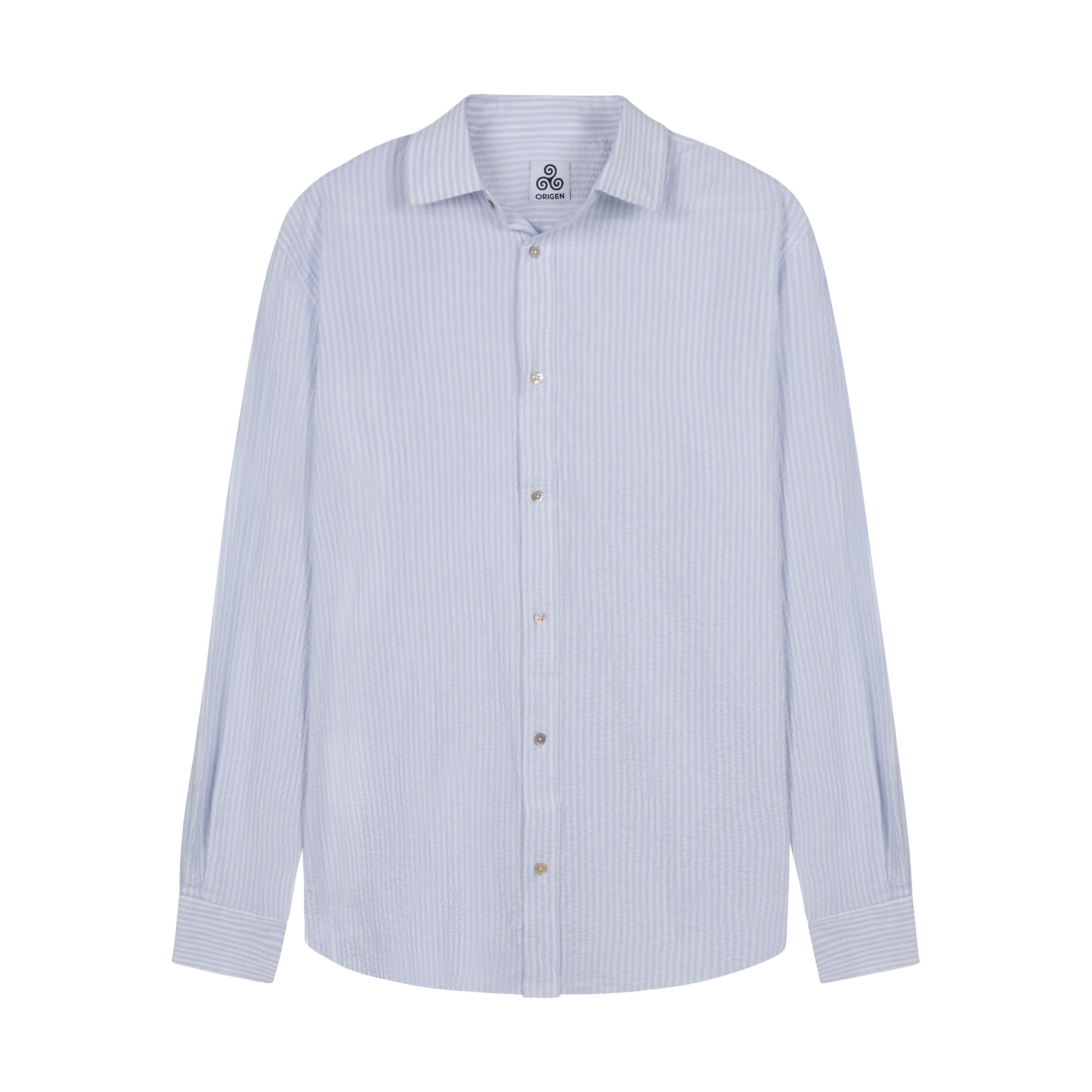 CAMICIA paolo riga celeste