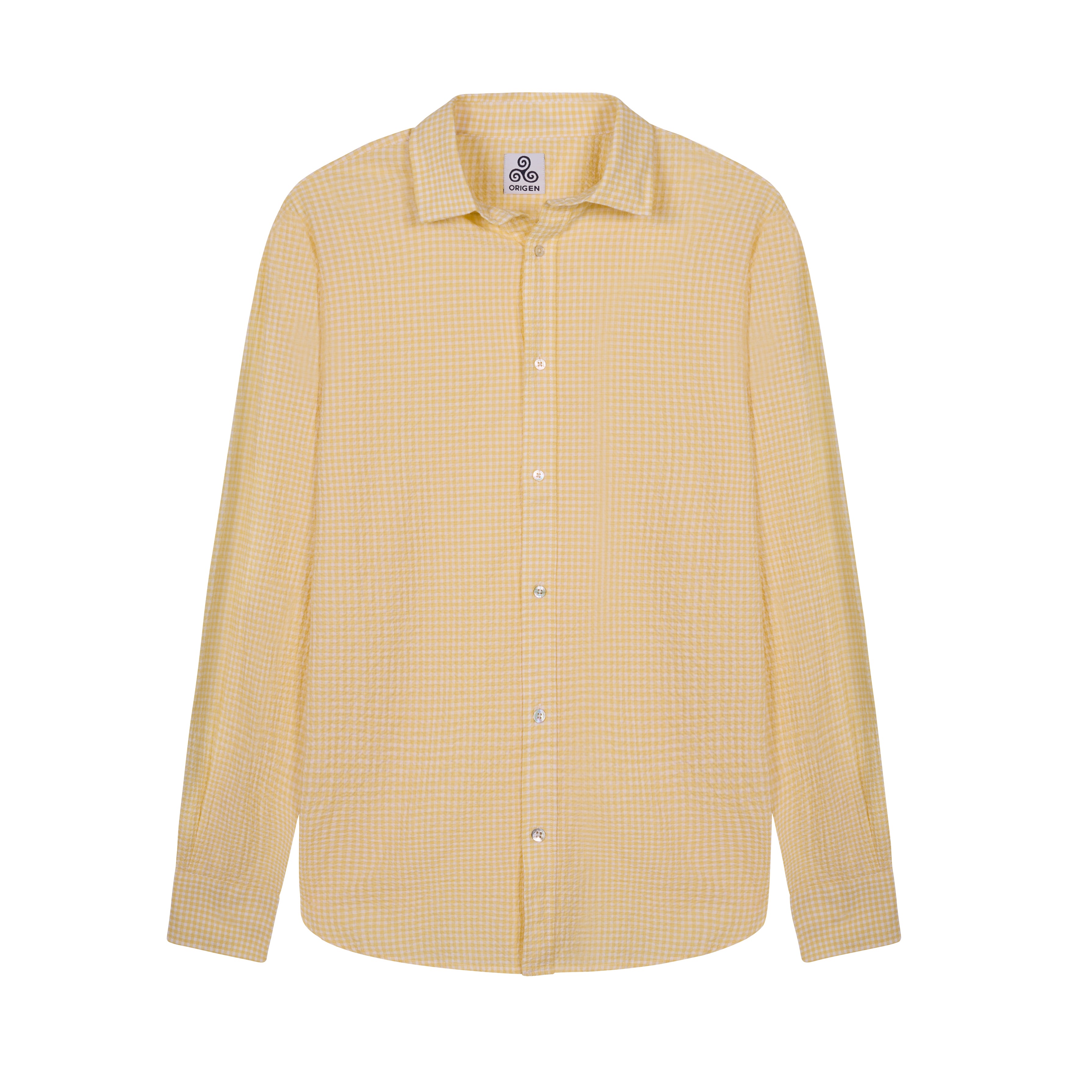 CAMICIA  PAOLO VICHY GIALLO