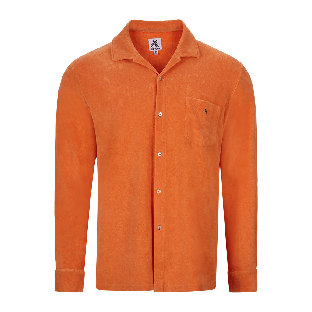 CAMICIA TERRY M.LUNGA  ARANCIO