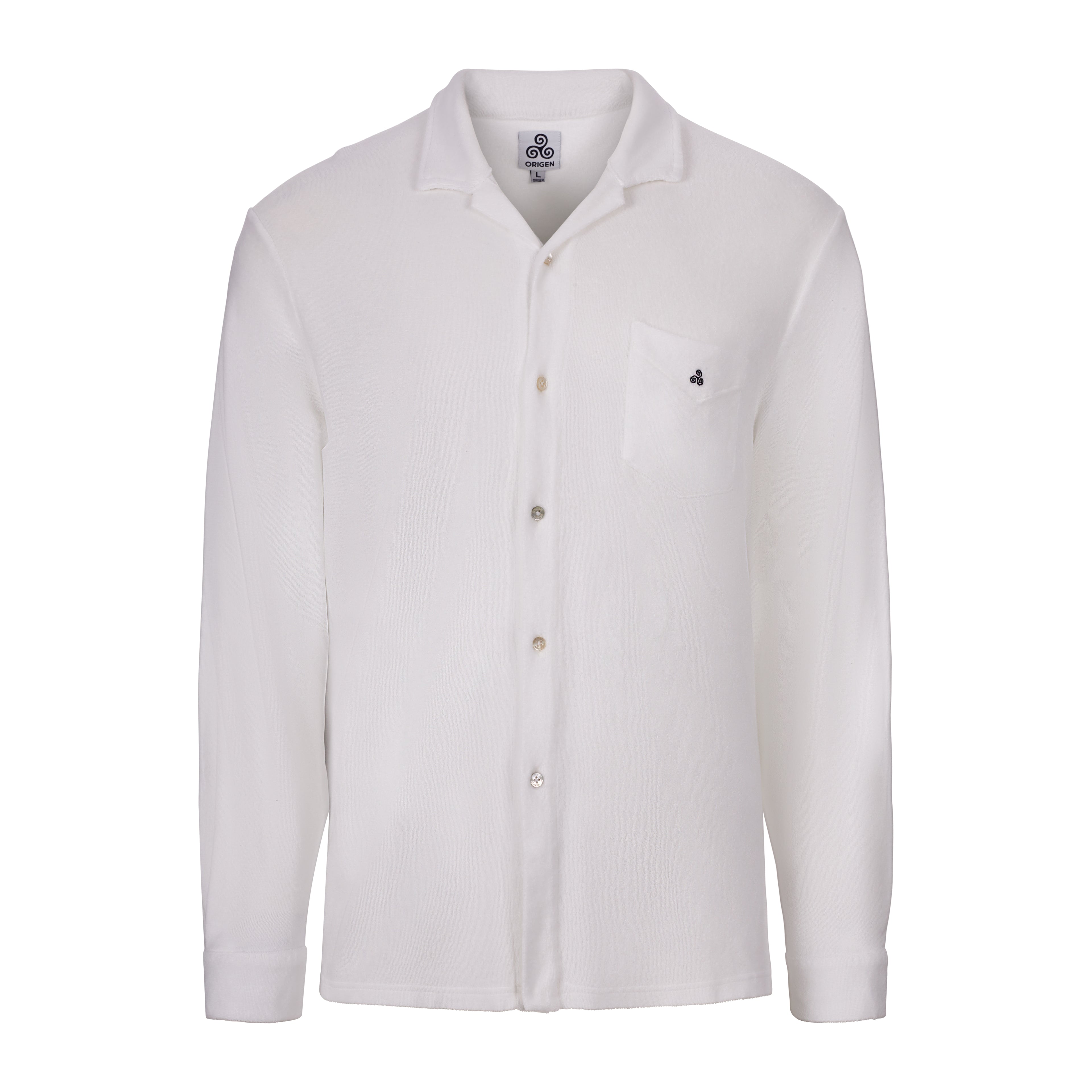 CAMICIA TERRY M.LUNGA white