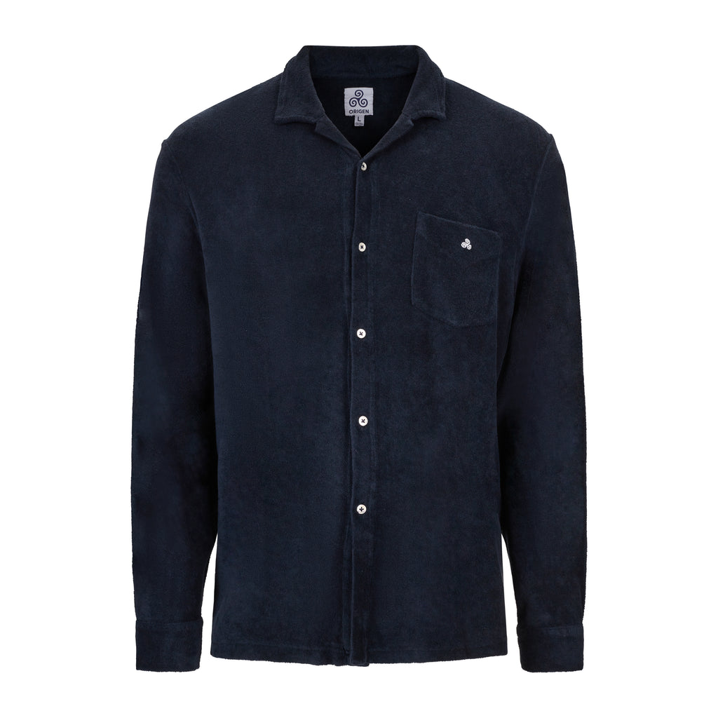 CAMICIA TERRY M.LUNGA NAVY