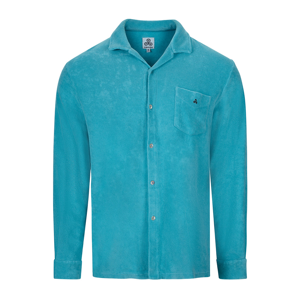CAMICIA M.LUNGA  TURCHESE