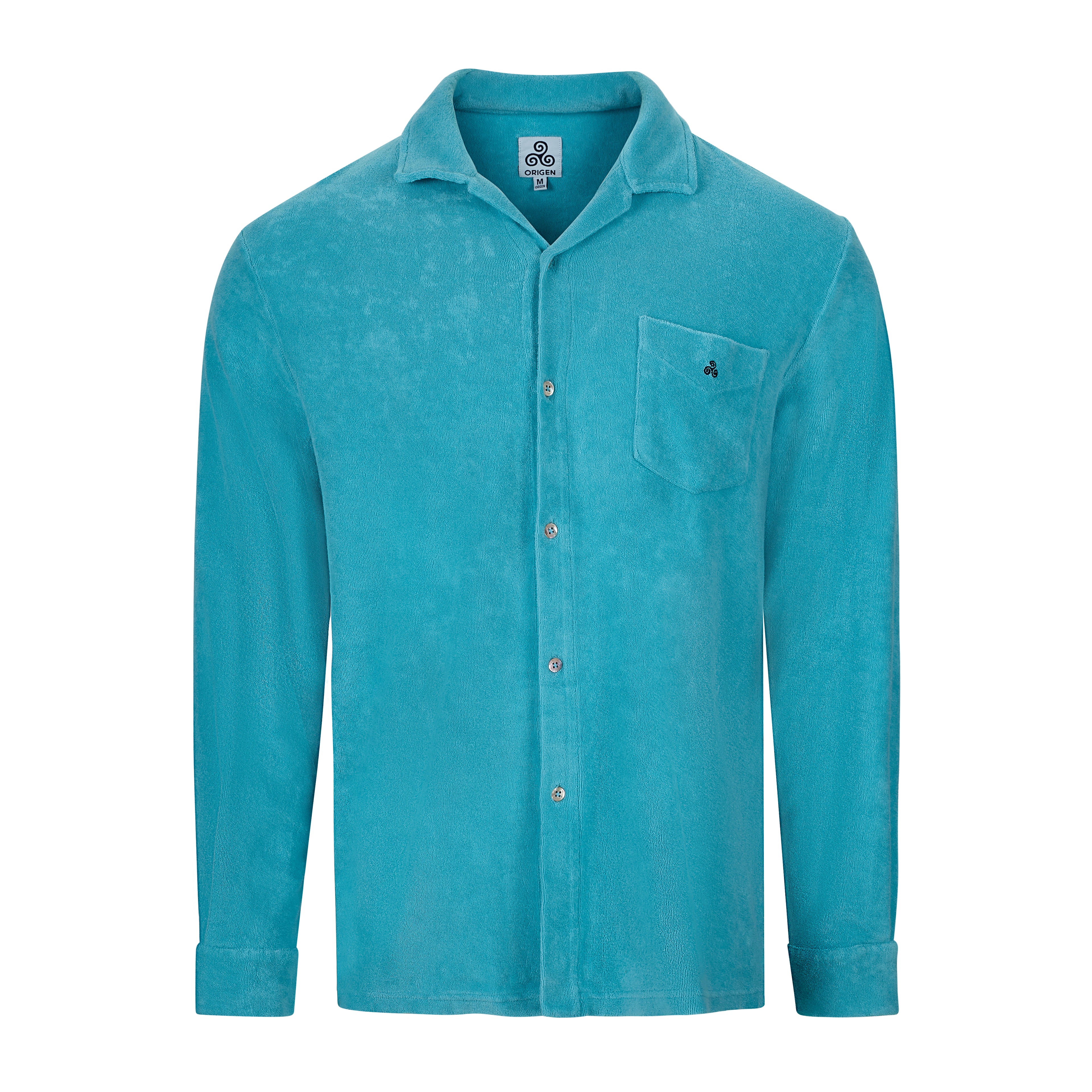 CAMICIA M.LUNGA  TURCHESE