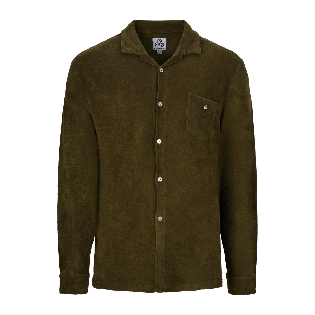 CAMICIA TERRY M.LUNGA VERDE
