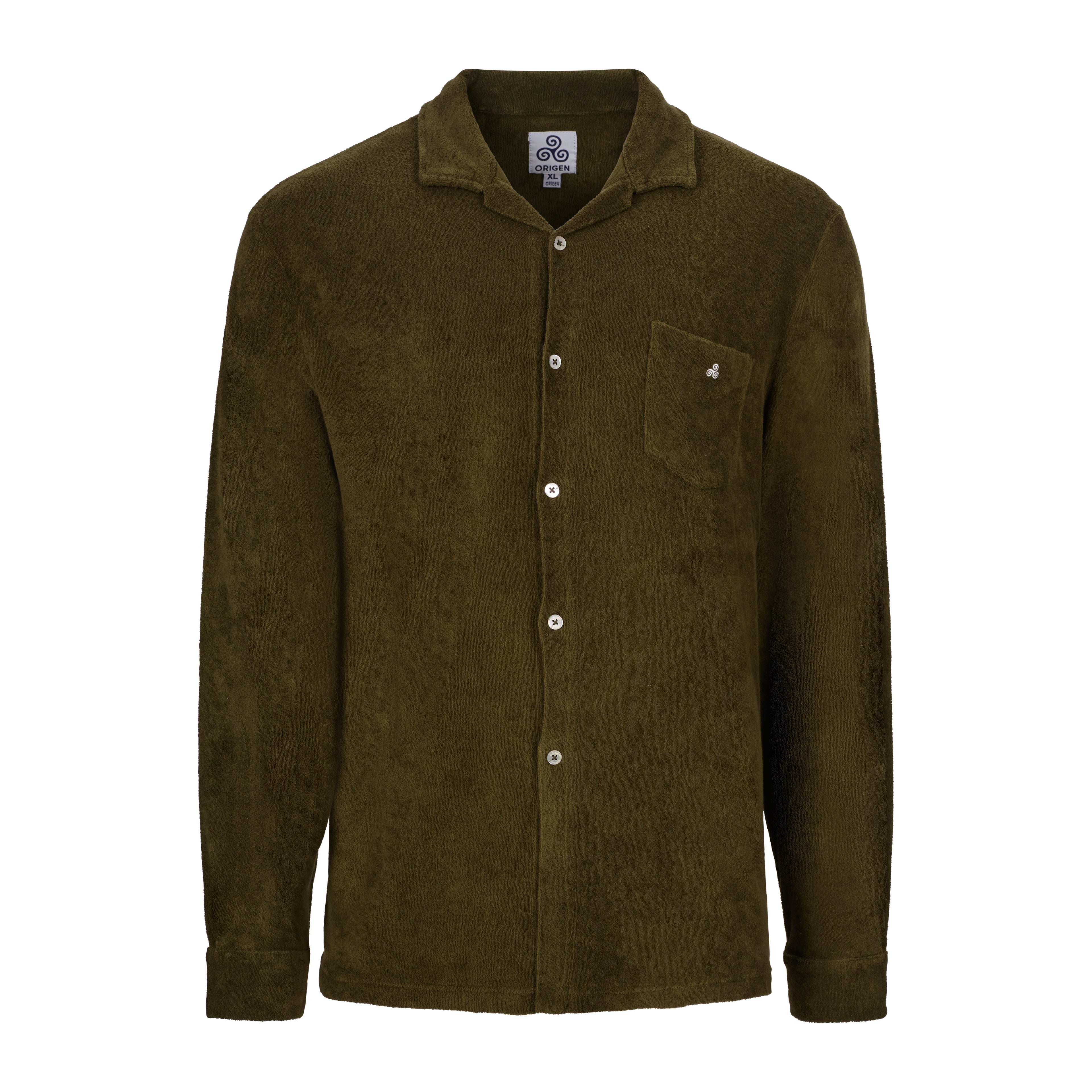 CAMICIA TERRY M.LUNGA VERDE