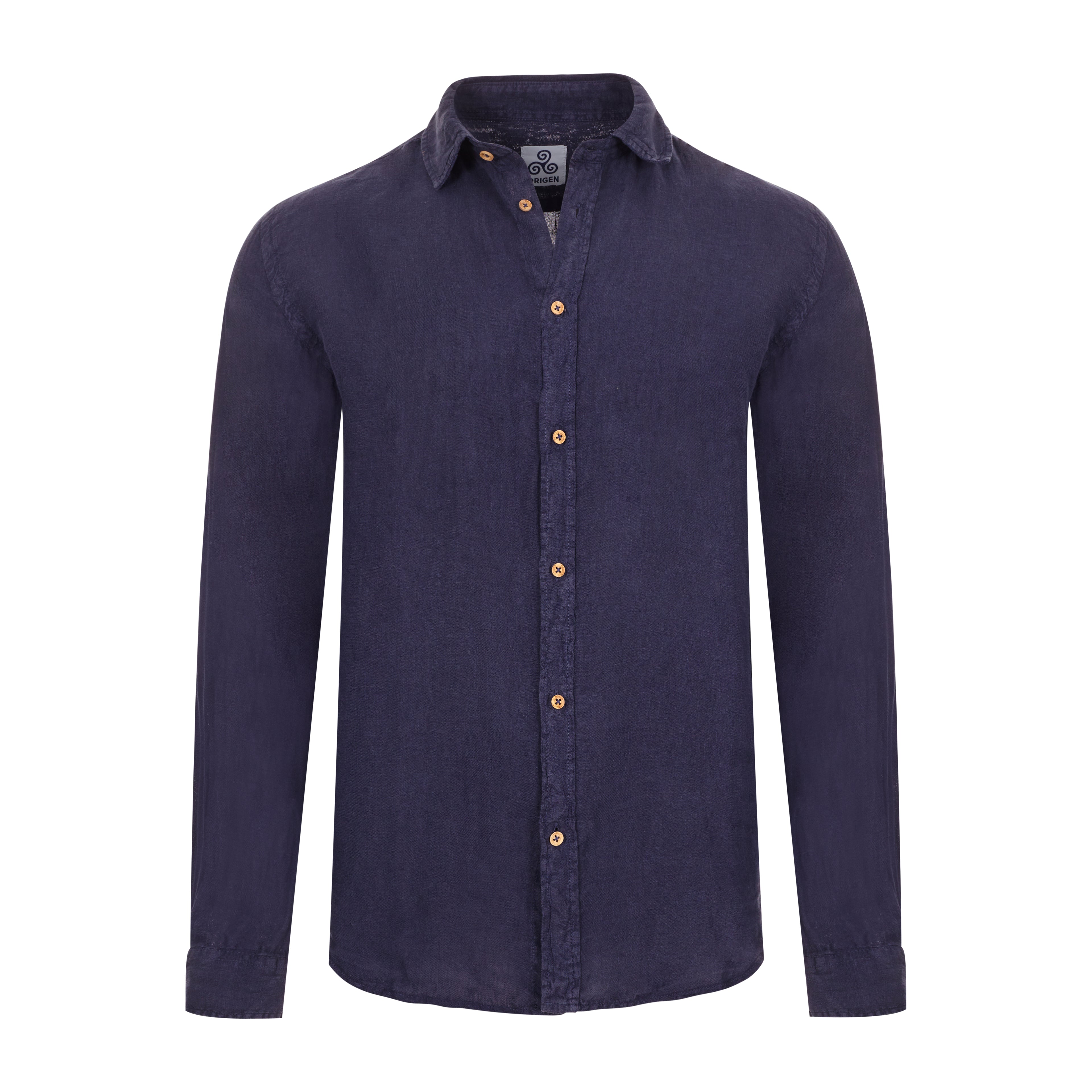 CAMICIA VITTO NAVY LINEN