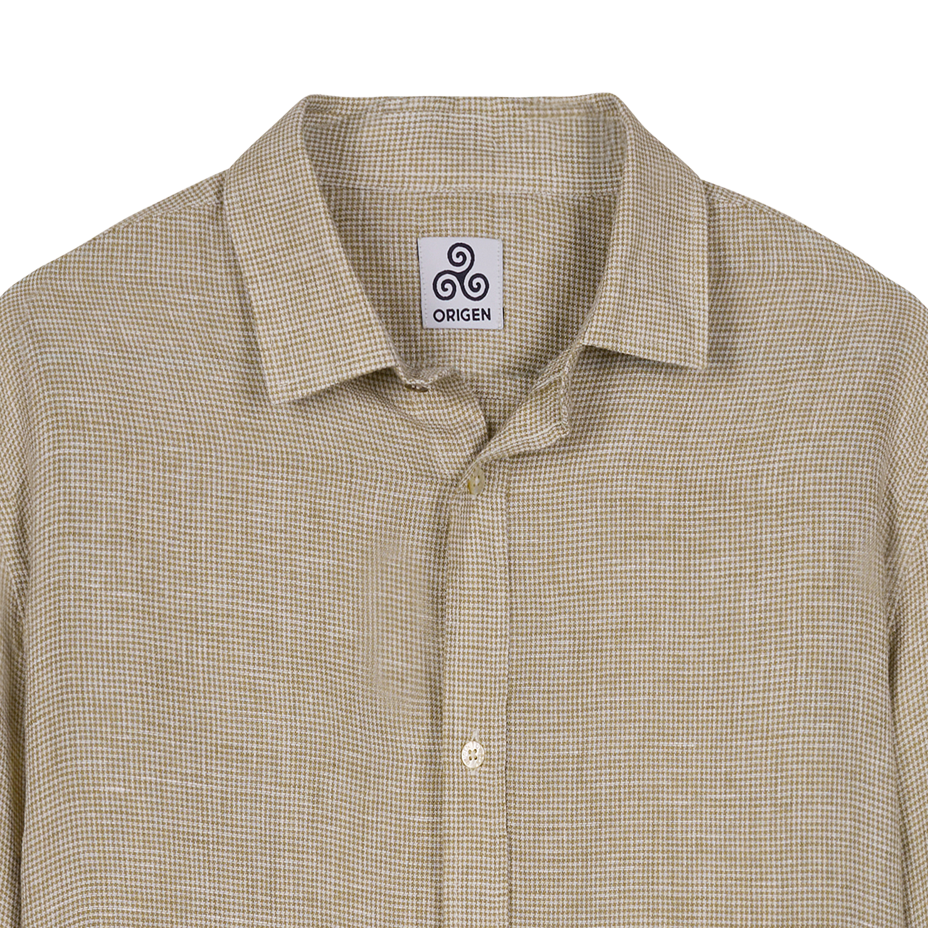CAMICIA PÍED DE POULE BEIGE