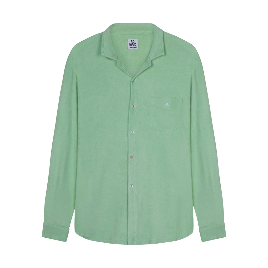CAMICIA TERRY M.LUNGA  PASTELGREEN