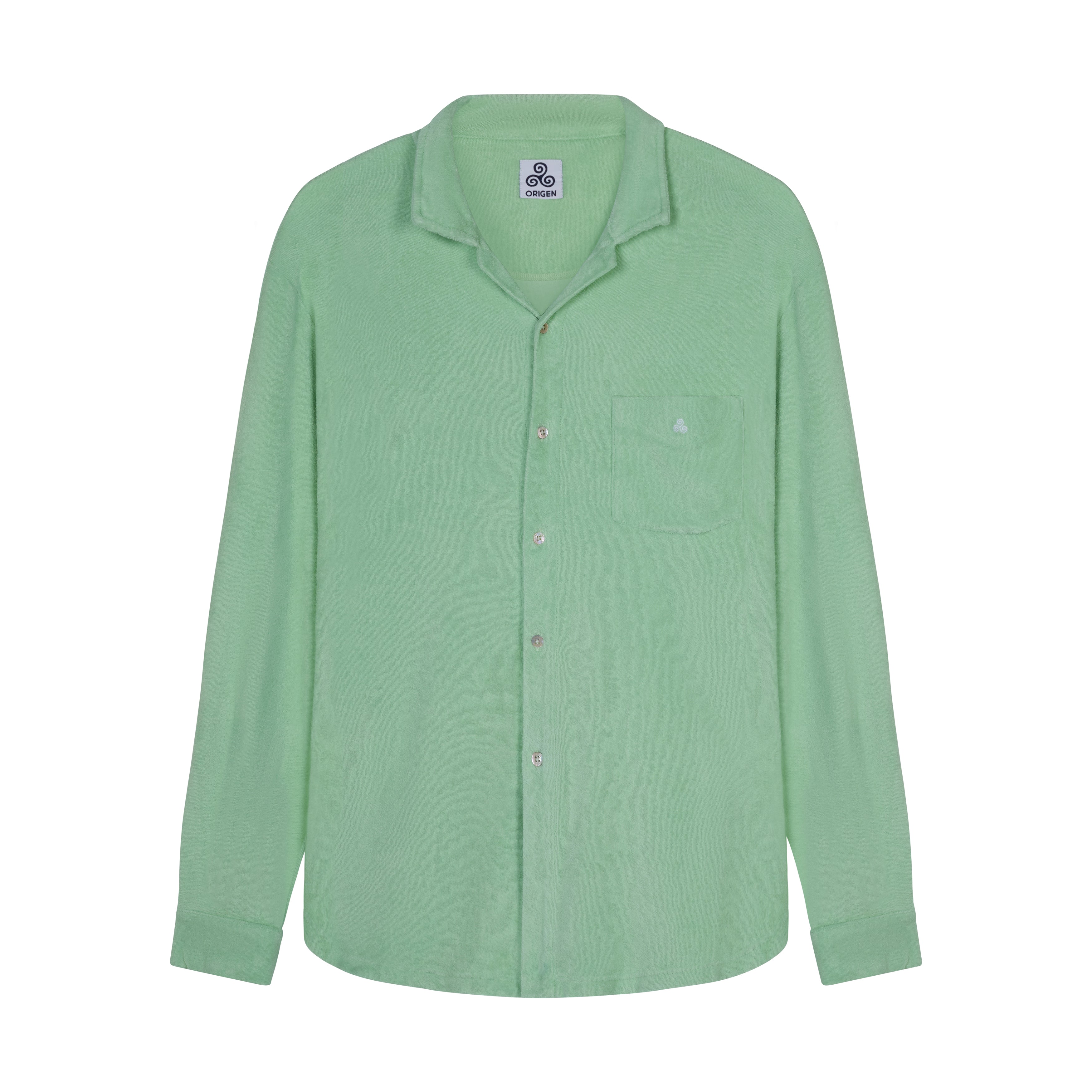 CAMICIA TERRY M.LUNGA  PASTELGREEN