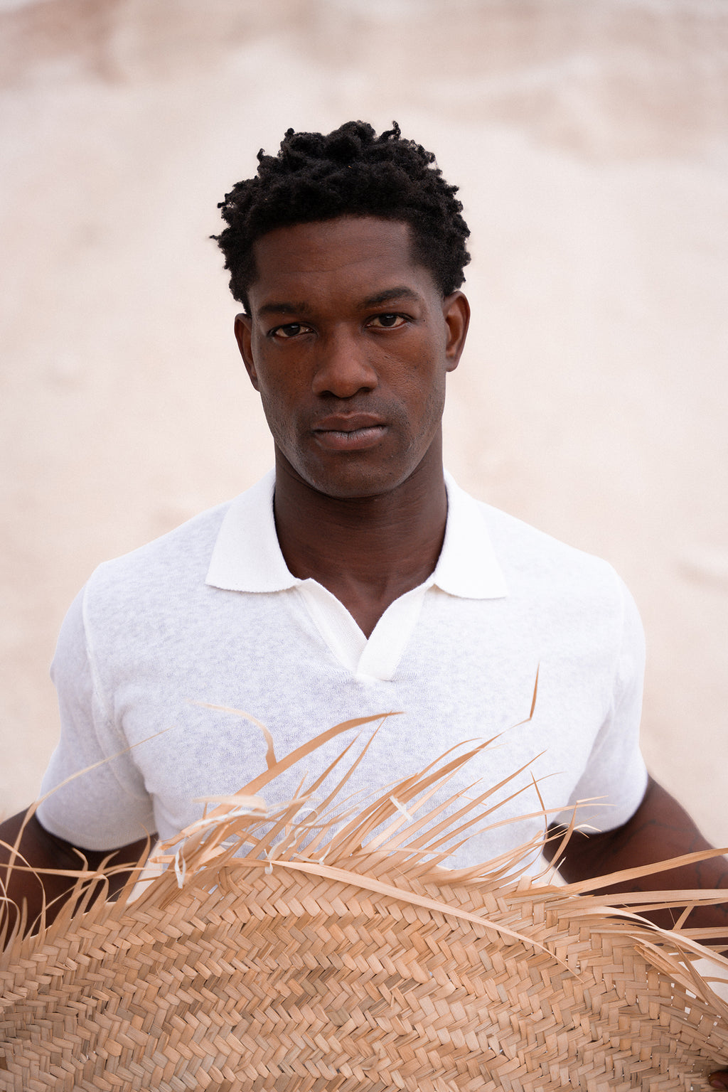 POLO PAOLO WHITE COTTON/LINEN