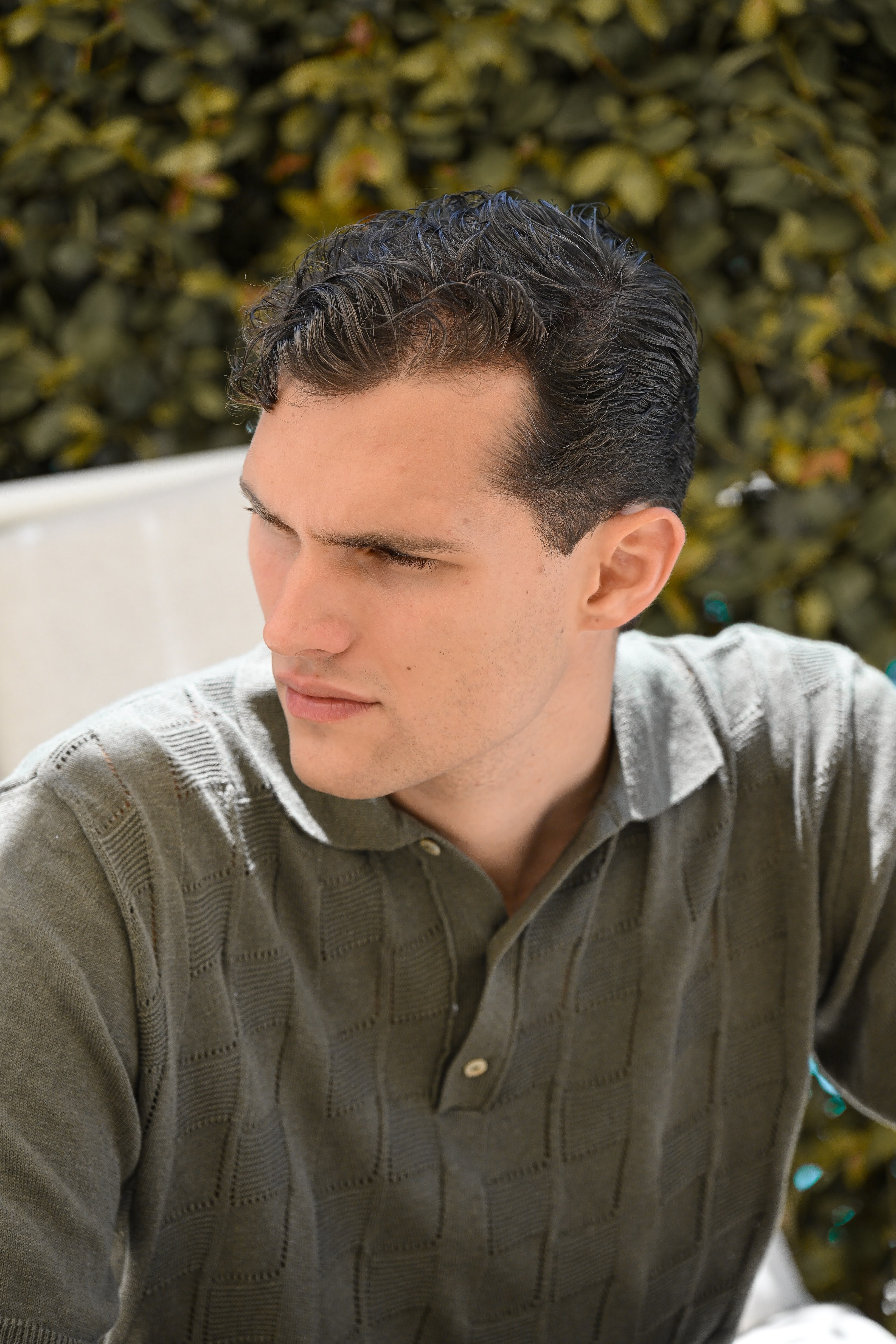 Polo Fabio Bianco Cotton/Linen