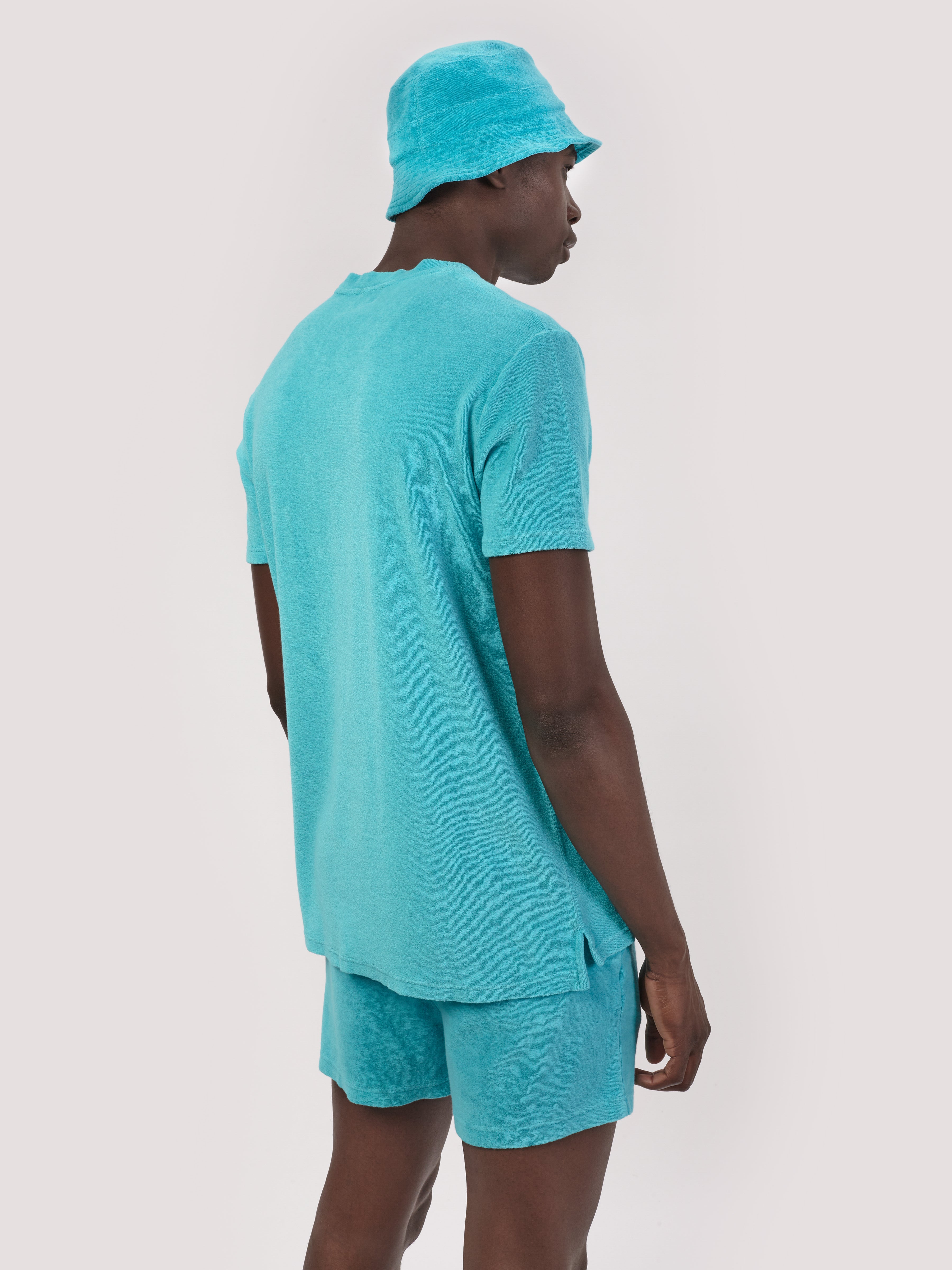 T.SHIRT TERRY TURCHESE