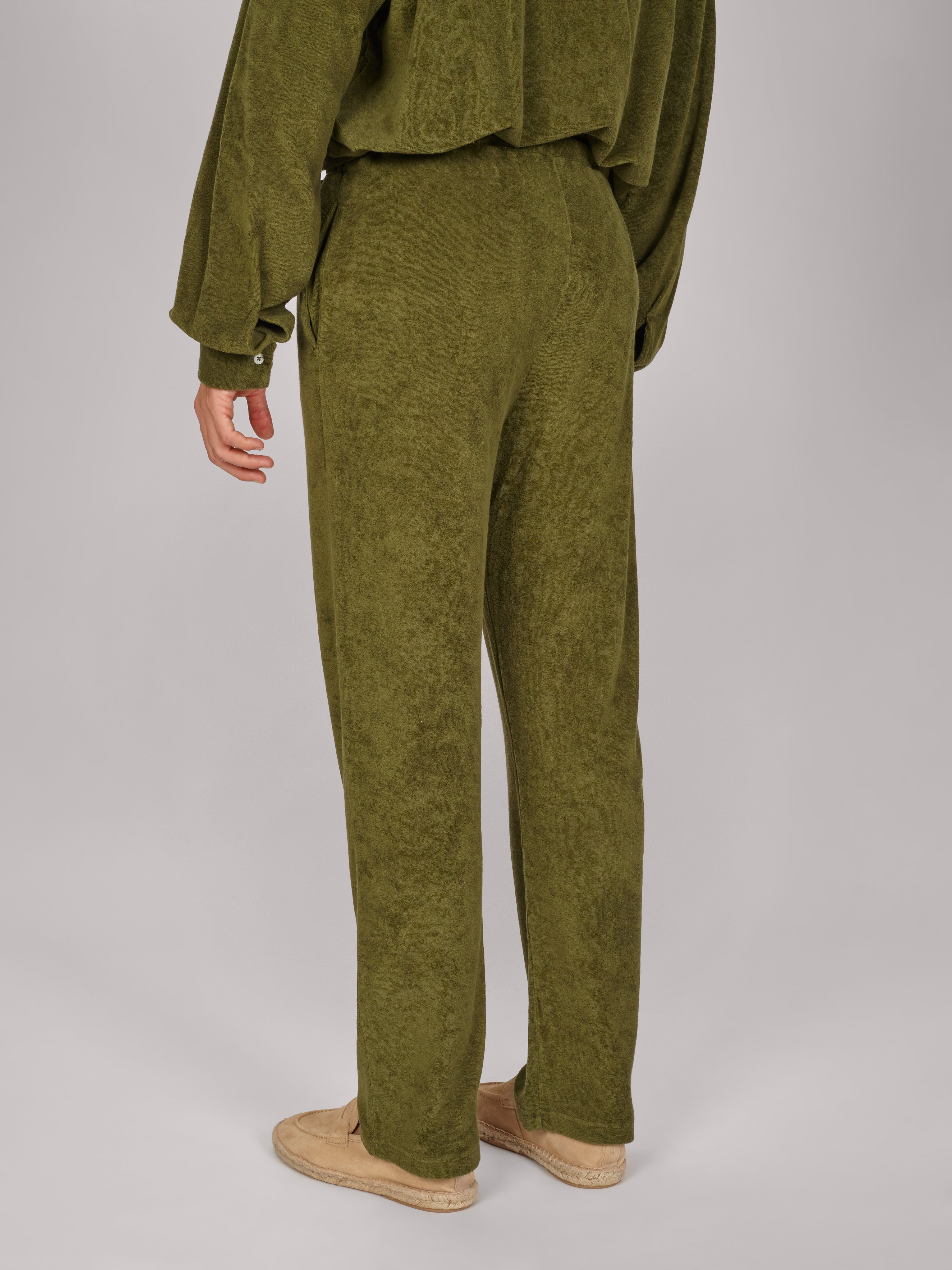 PANTALONE TERRY VERDE