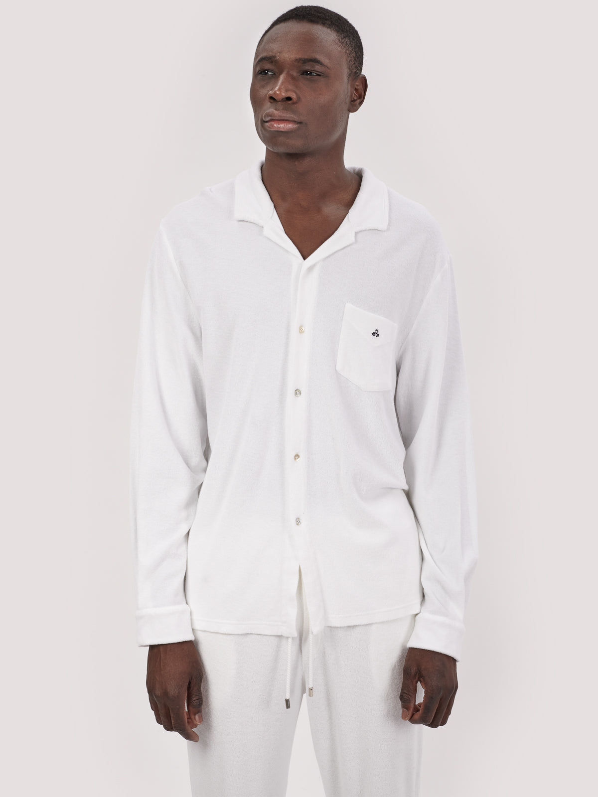 CAMICIA TERRY M.LUNGA white