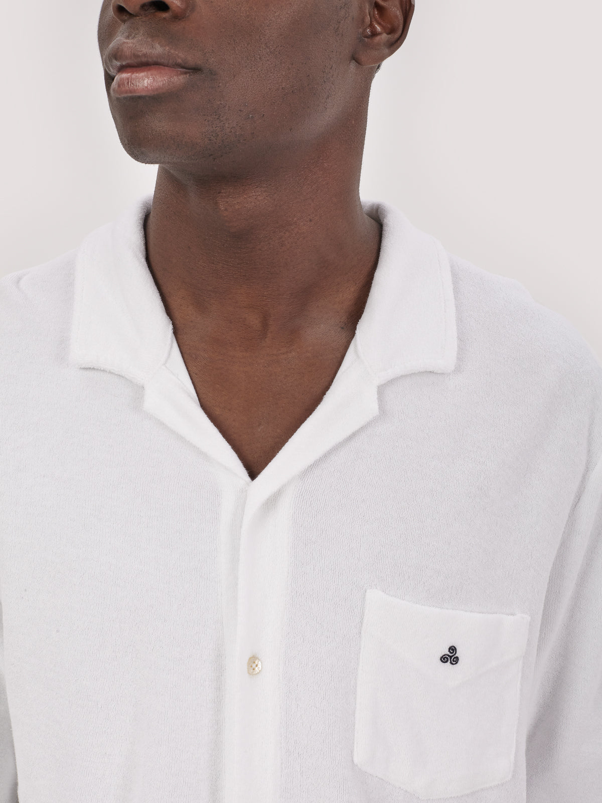 CAMICIA TERRY M.LUNGA white