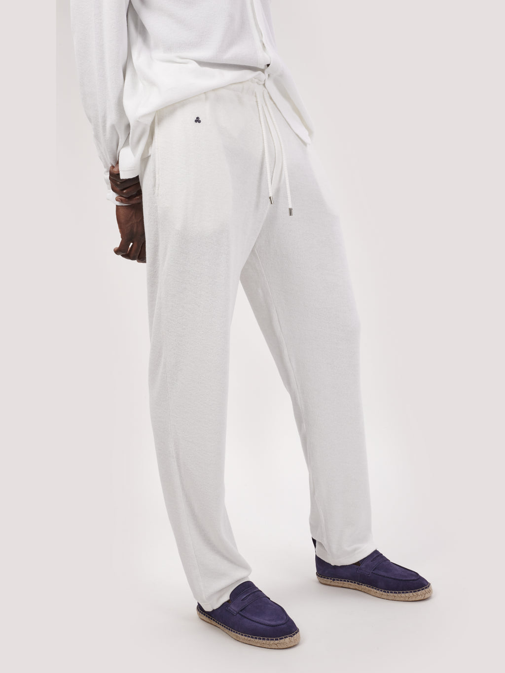 PANTALONE TERRY BIANCO