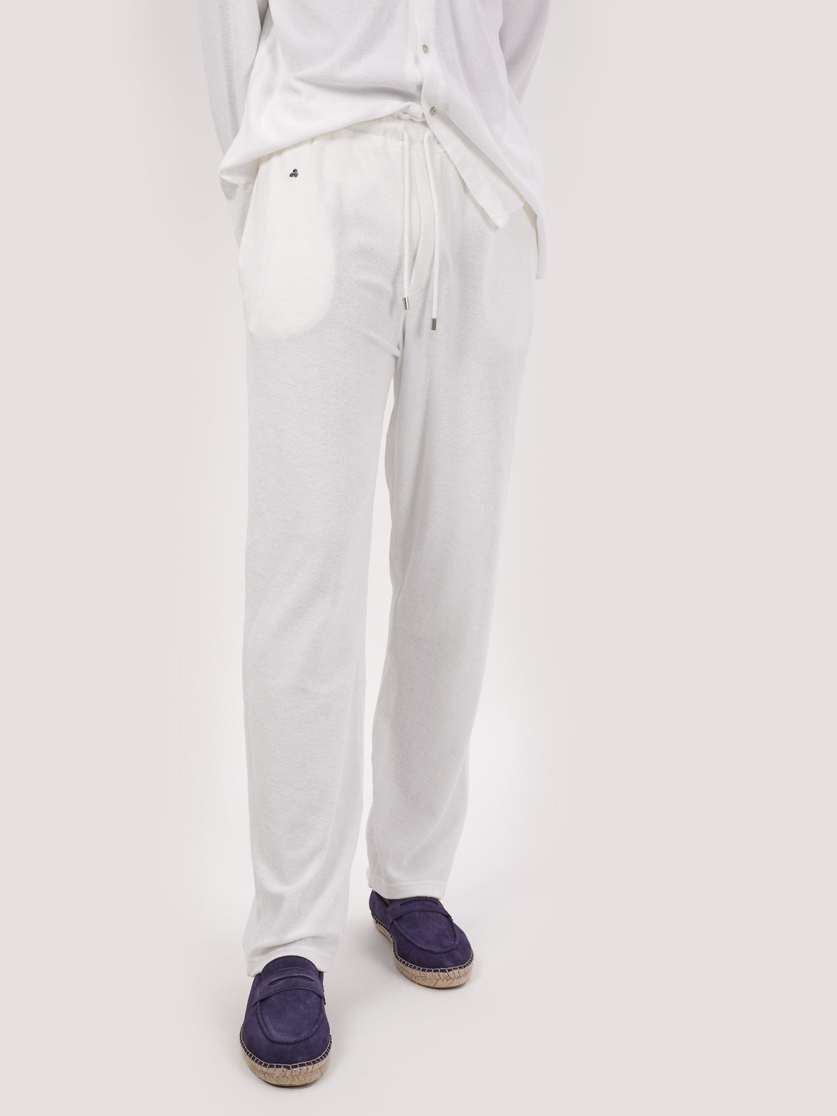 PANTALONE TERRY BIANCO