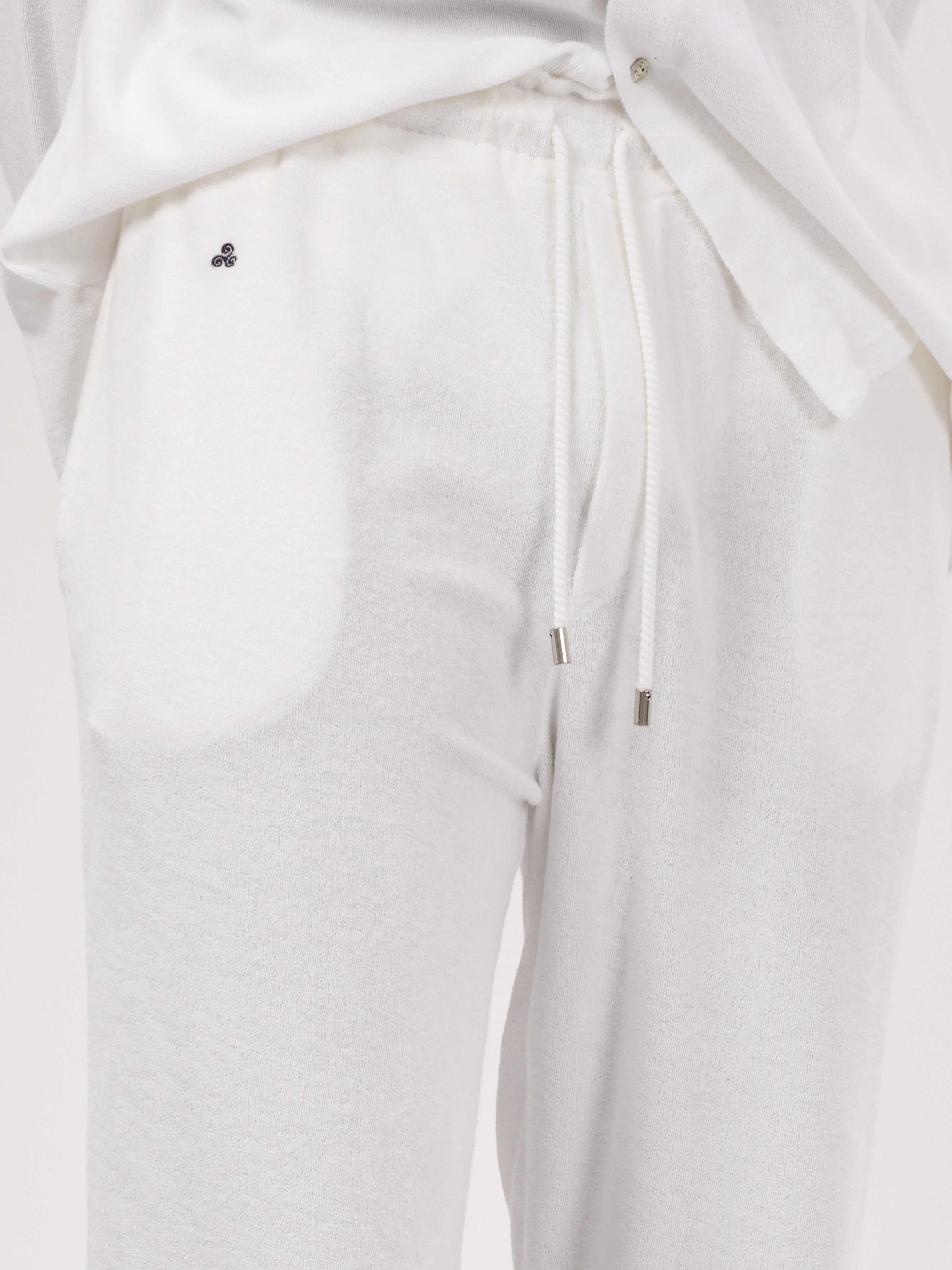 PANTALONE TERRY BIANCO