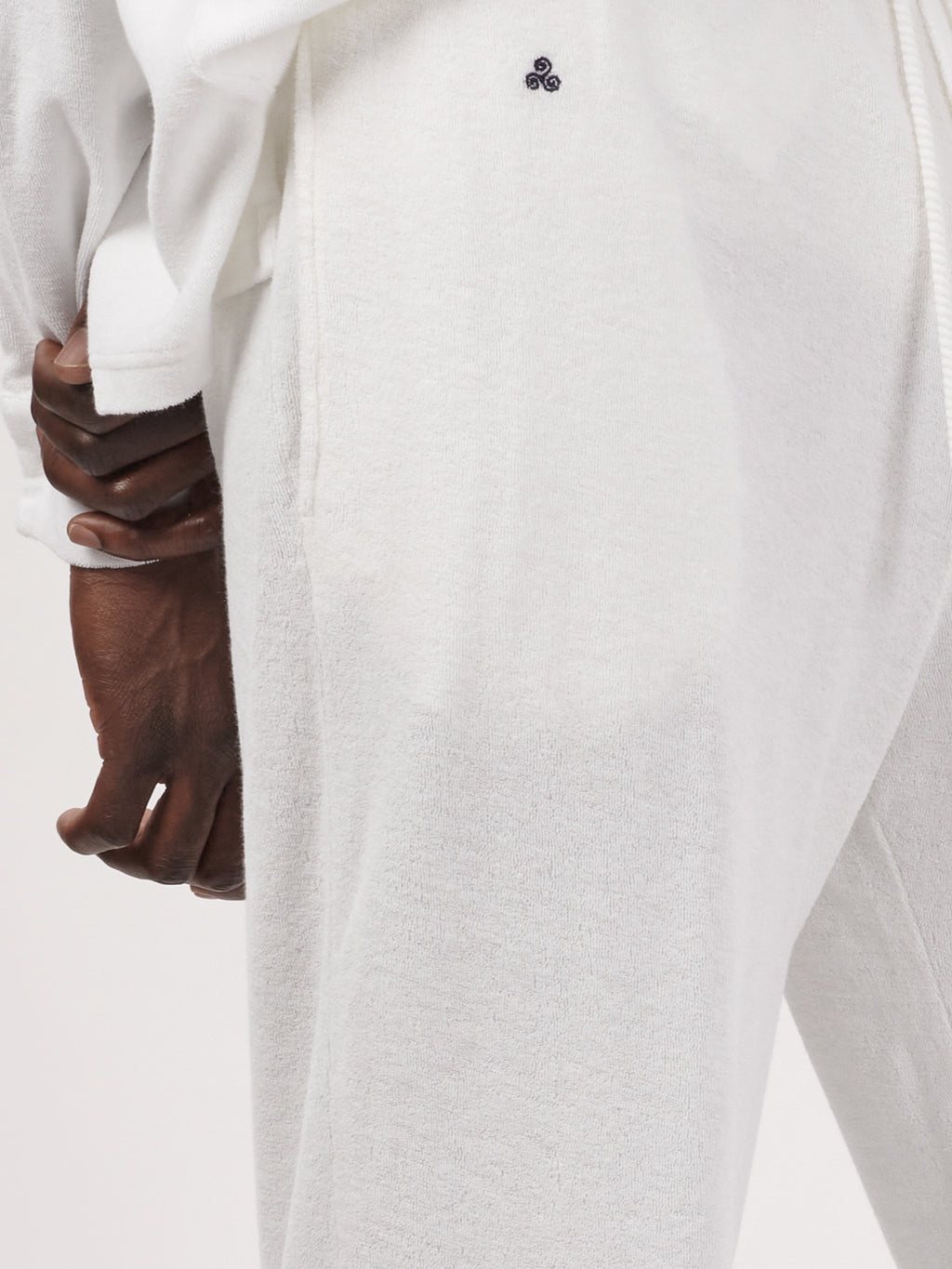PANTALONE TERRY BIANCO