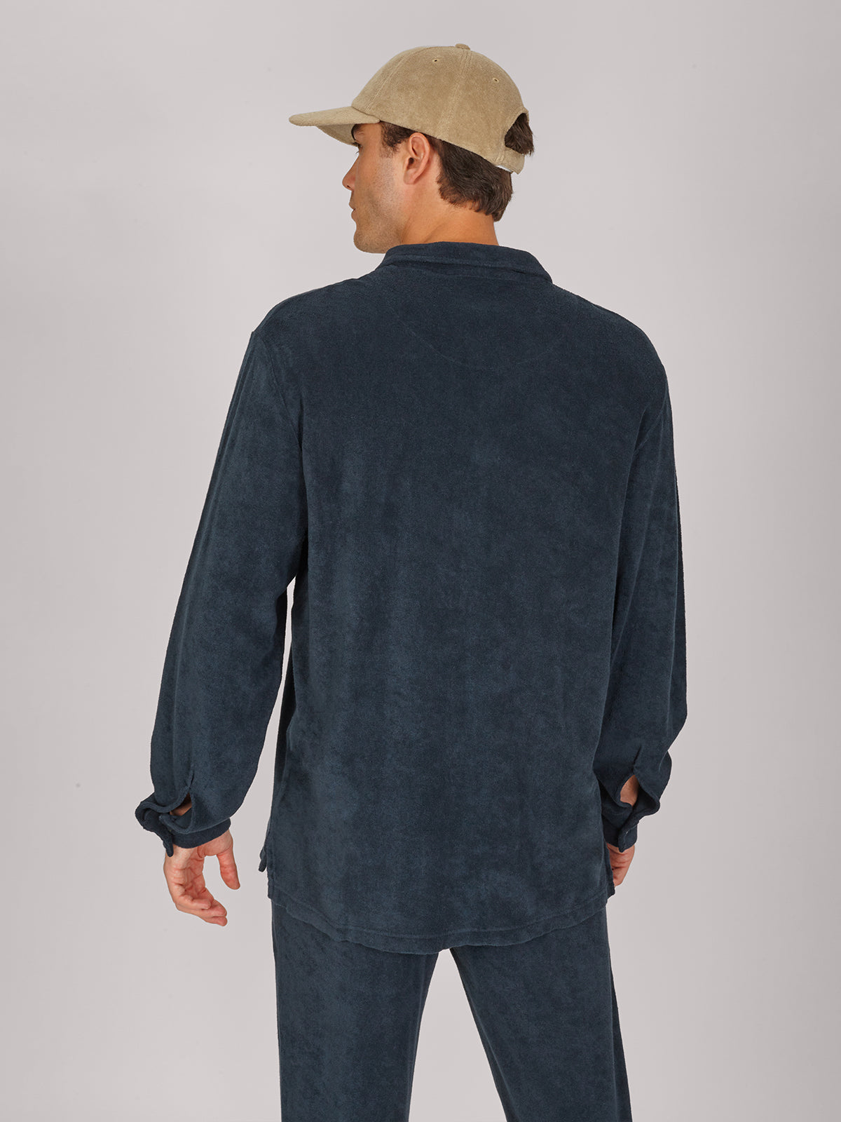 CAMICIA TERRY M.LUNGA NAVY