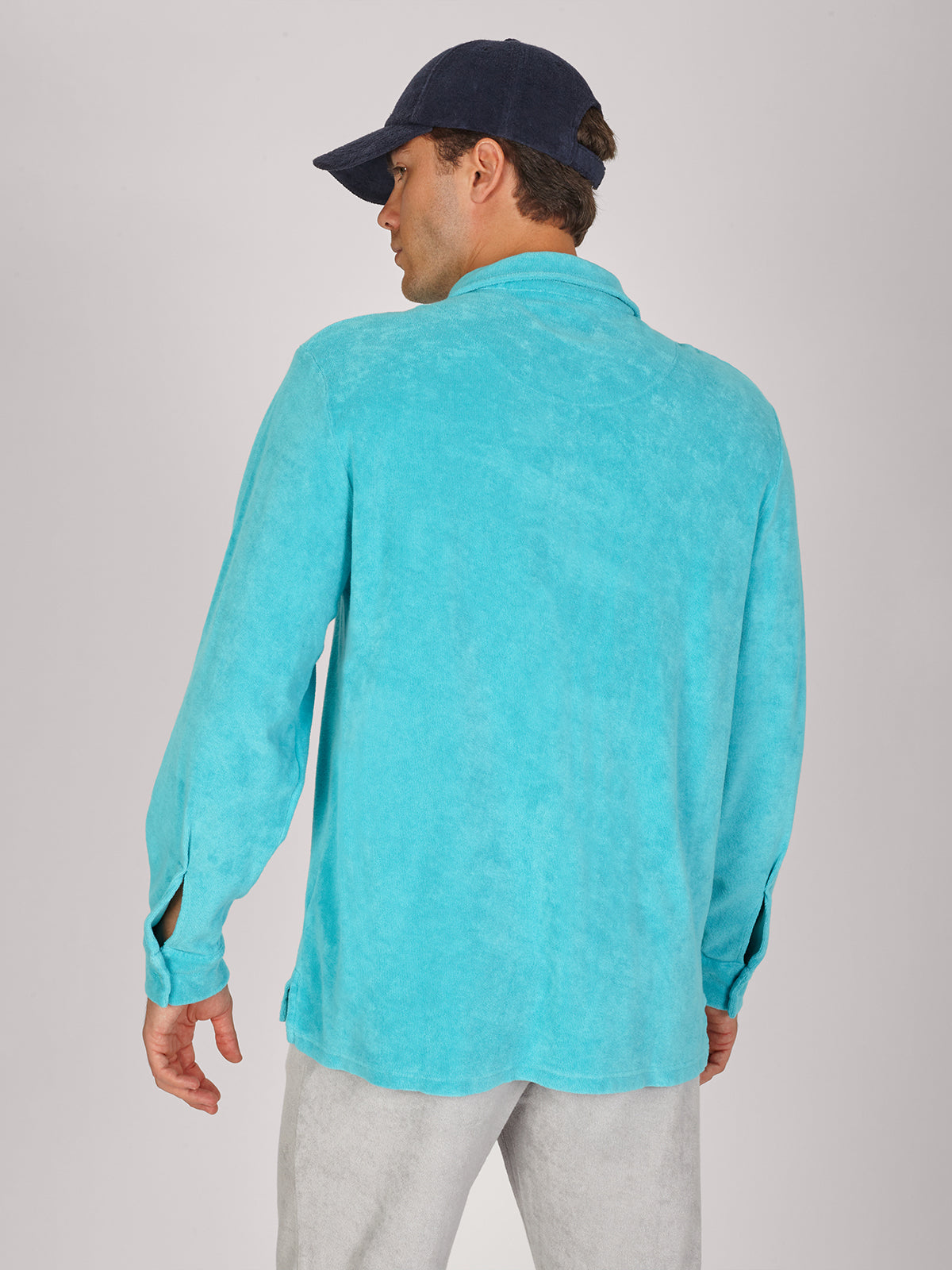 CAMICIA M.LUNGA  TURCHESE