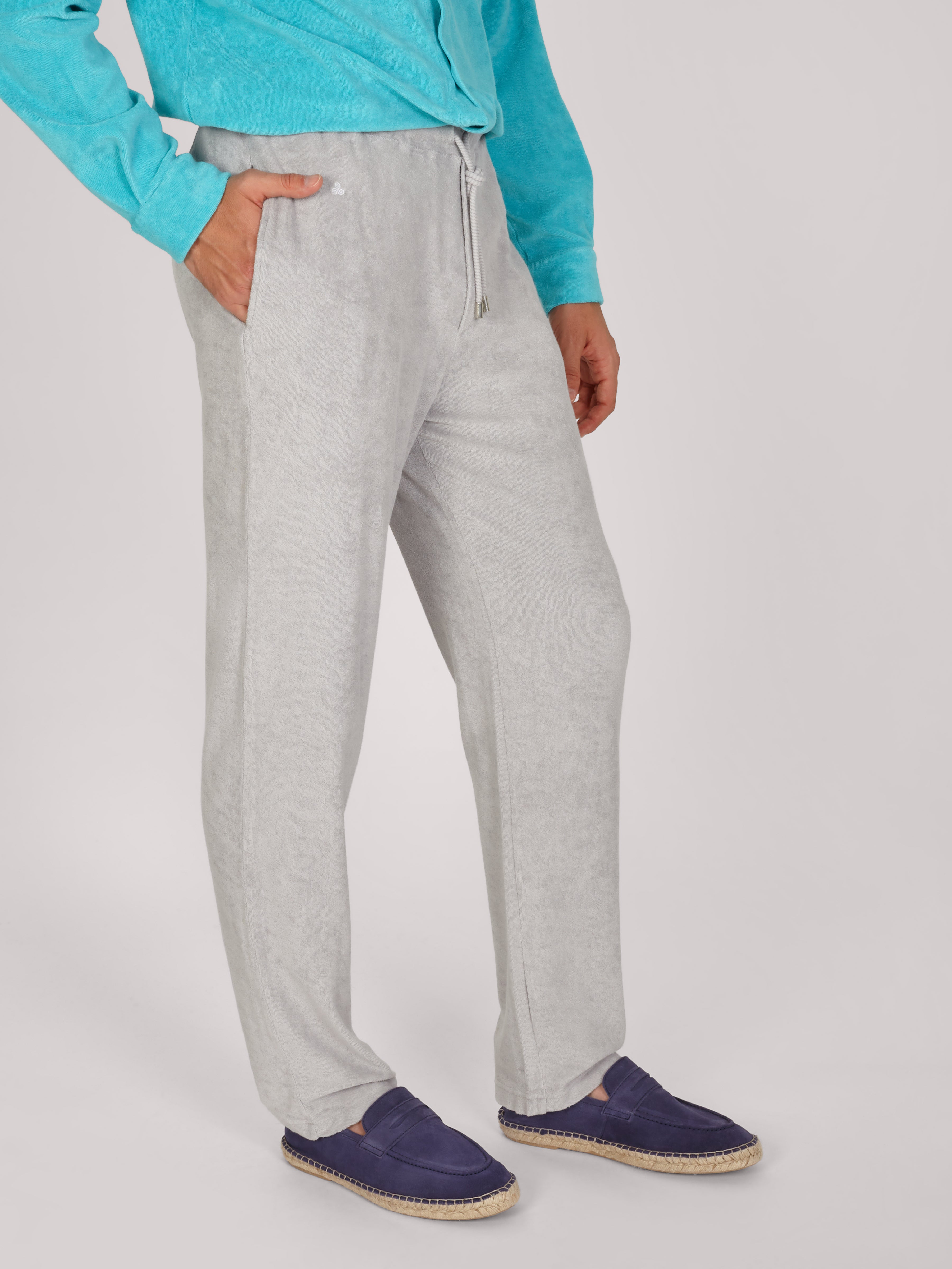 PANTALONE TERRY GRIGIO