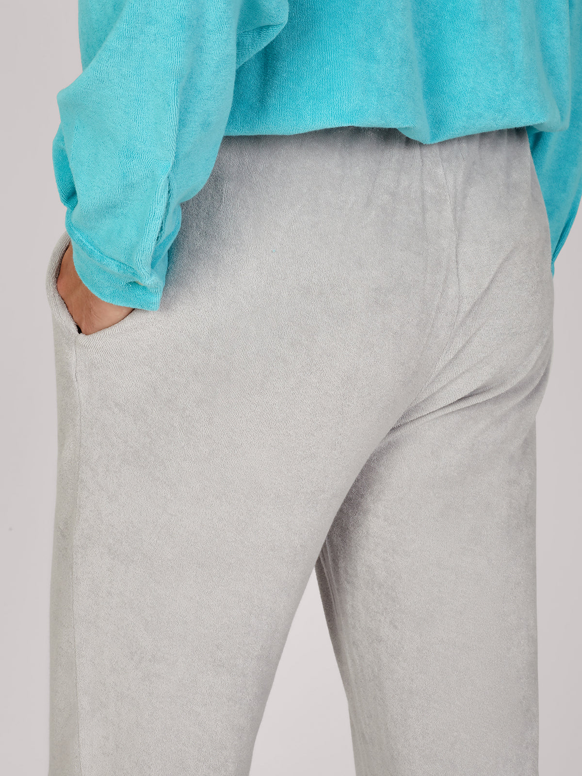 PANTALONE TERRY GRIGIO