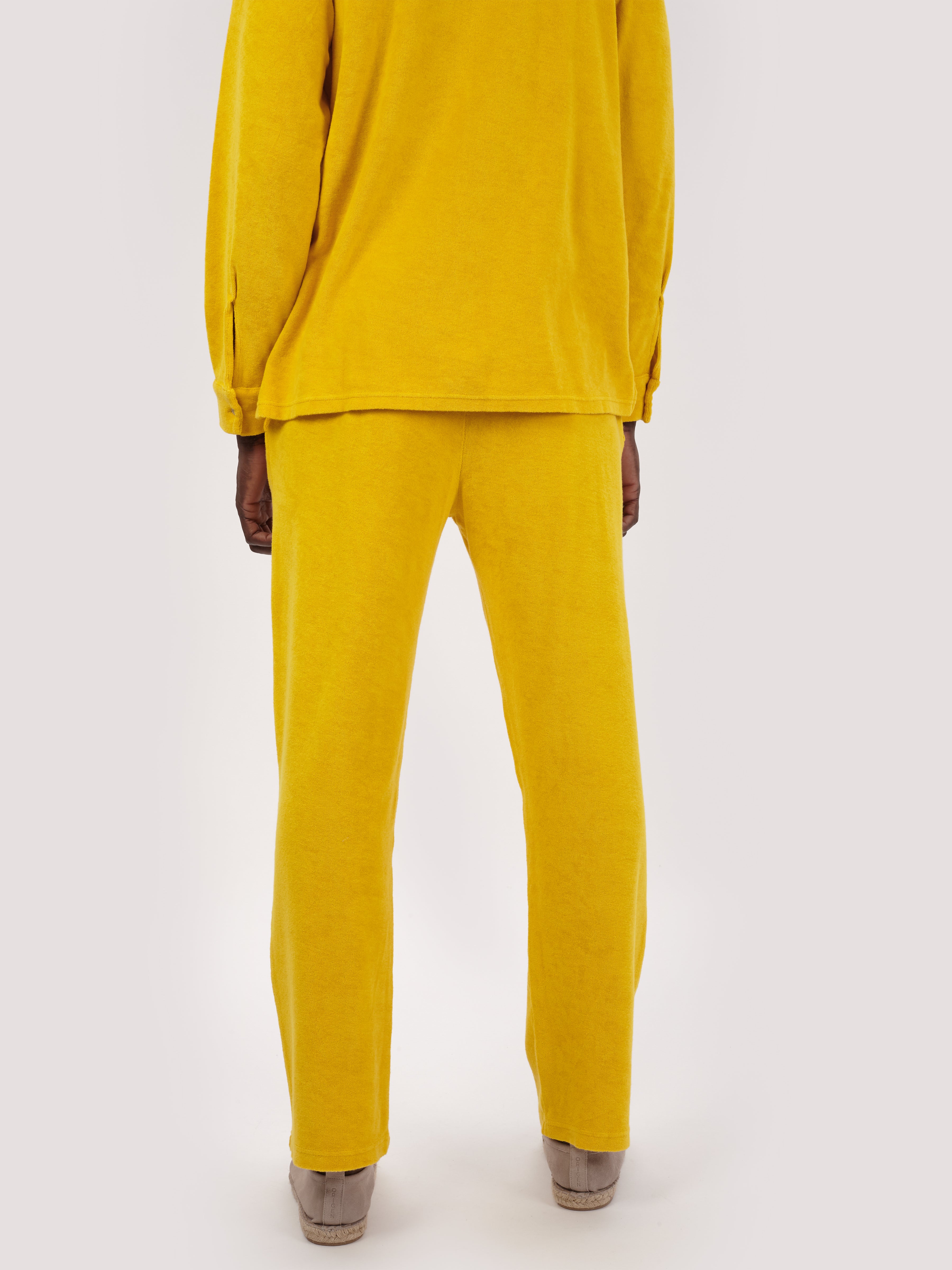PANTALONE TERRY GIALLO