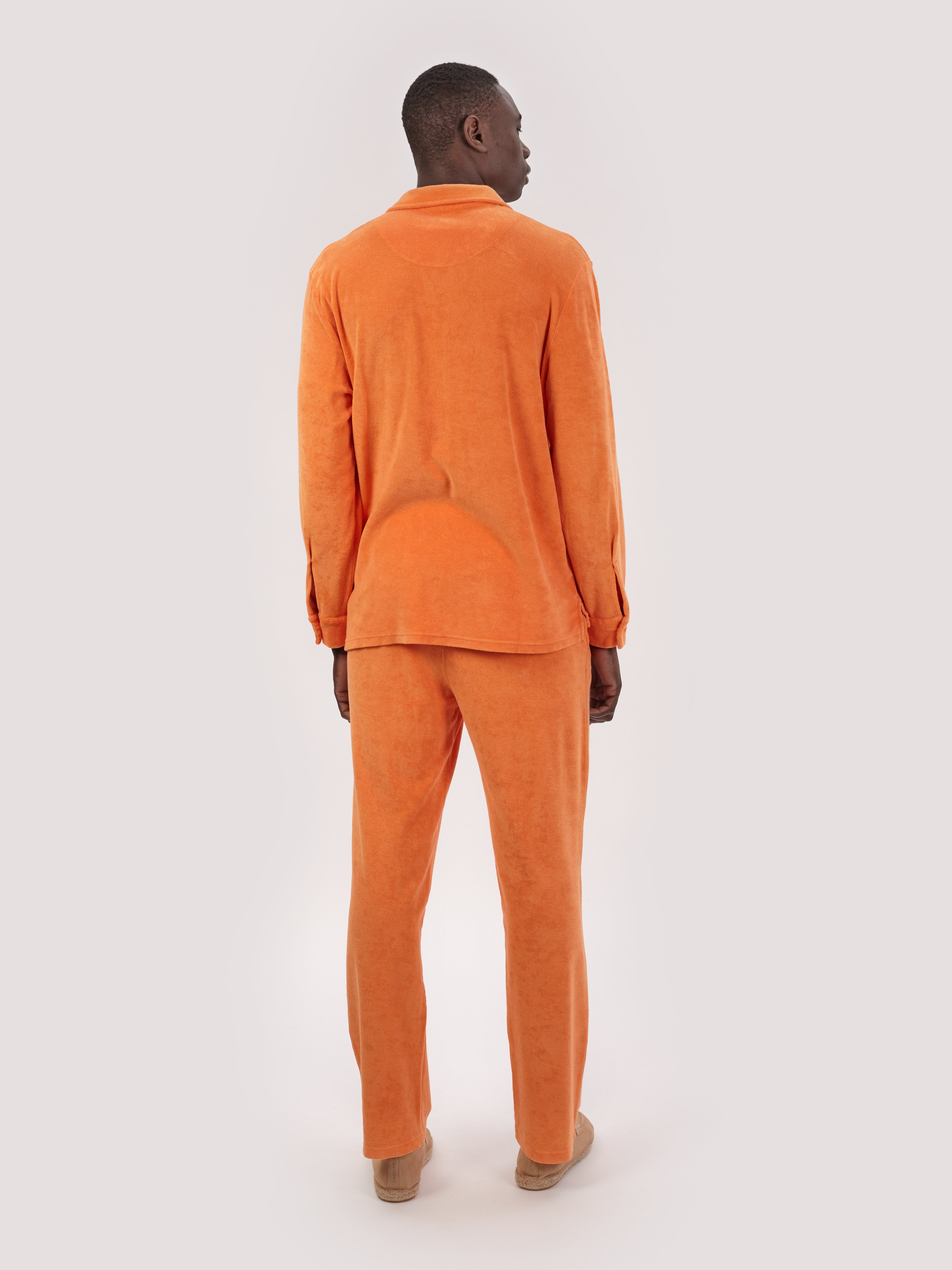 CAMICIA TERRY M.LUNGA  ARANCIO