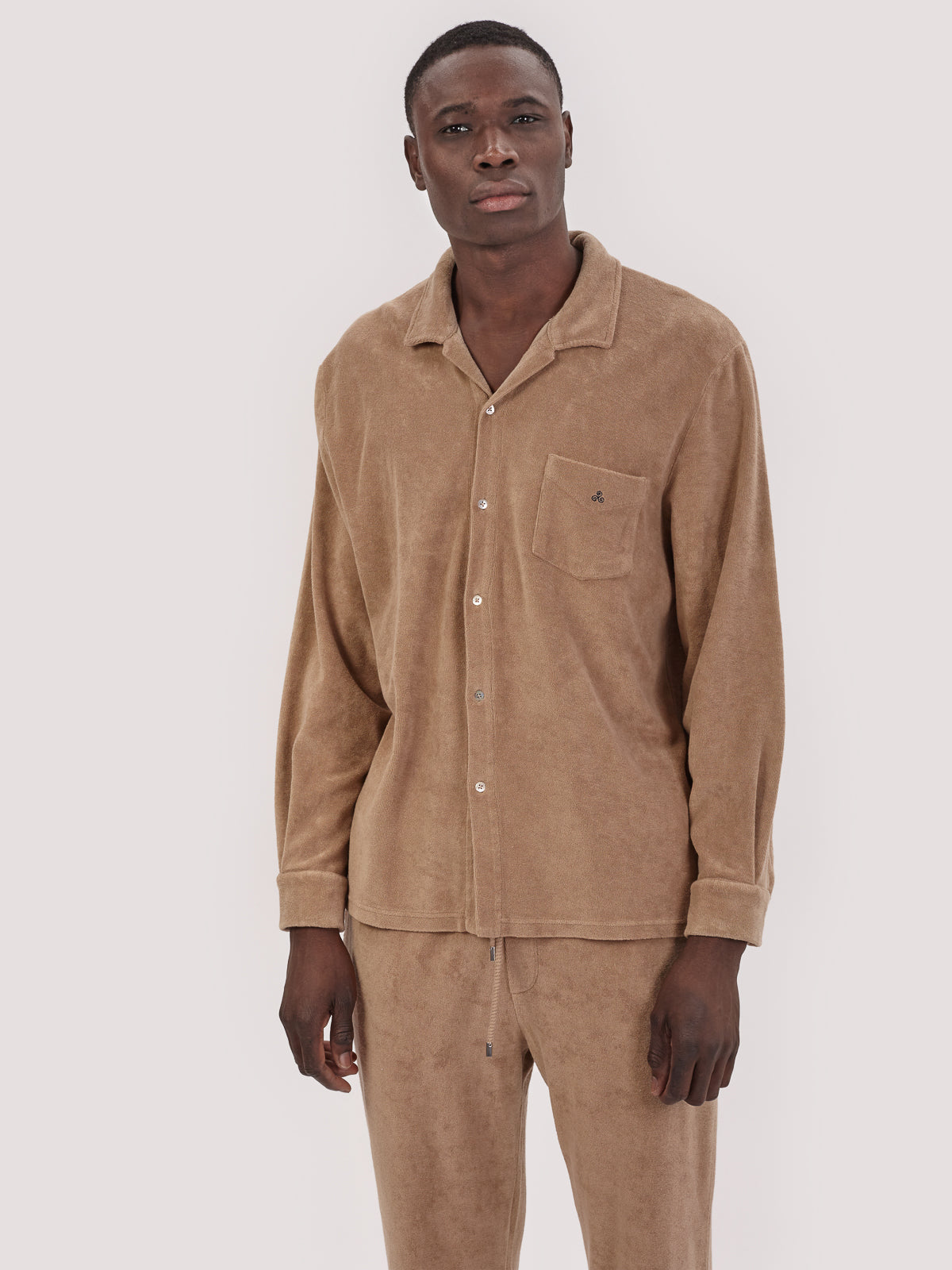 CAMICIA TERRY M.LUNGA BEIGE