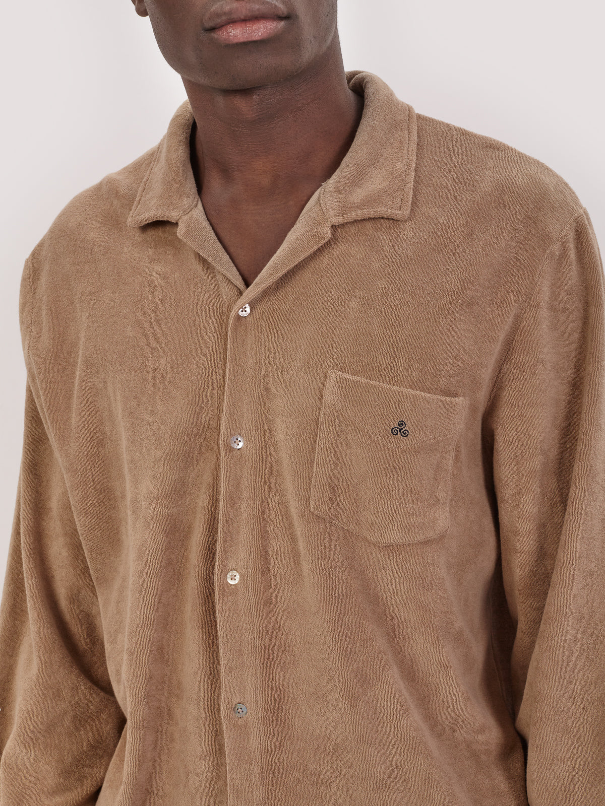 CAMICIA TERRY M.LUNGA BEIGE