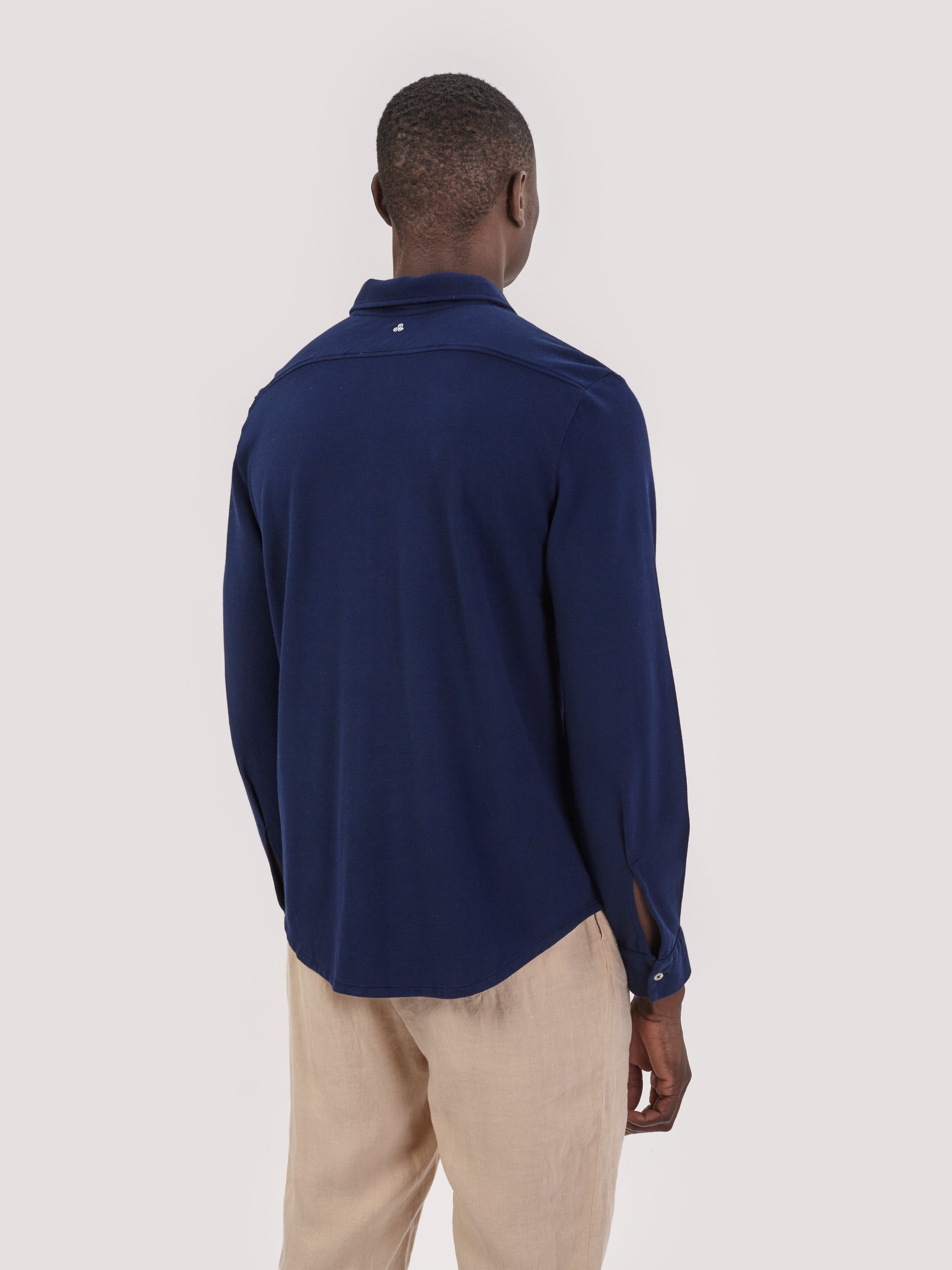 CAMICIA PIQUE NAVY