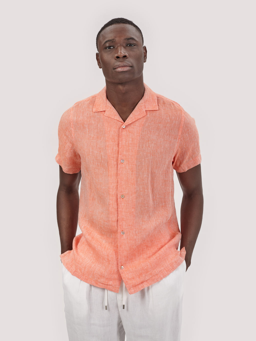 CAMICIA CAPRI M.CORTA LIMITED EDITION ARANCIO