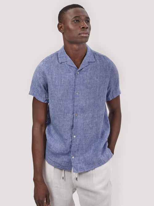 CAMICIA CAPRI M.CORTA LIMITED EDITION BLU