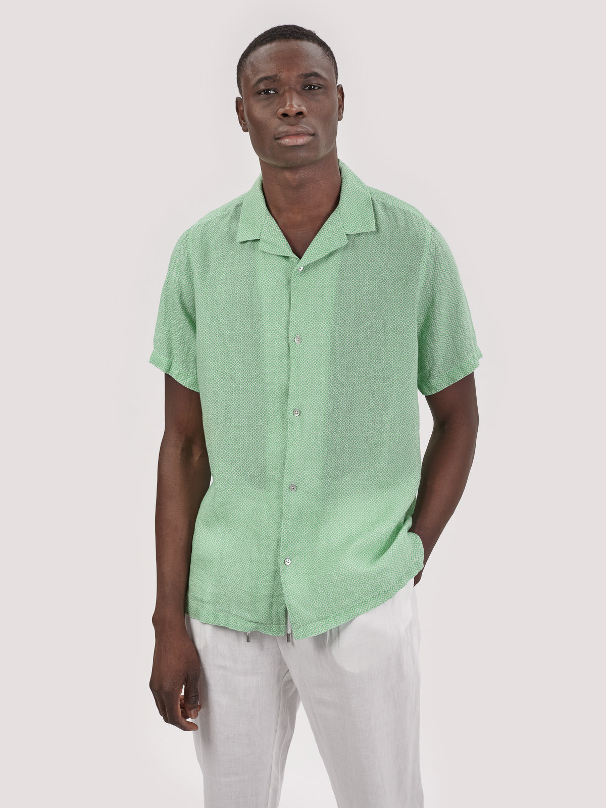 CAMICIA FURORE M.CORTA VERDE