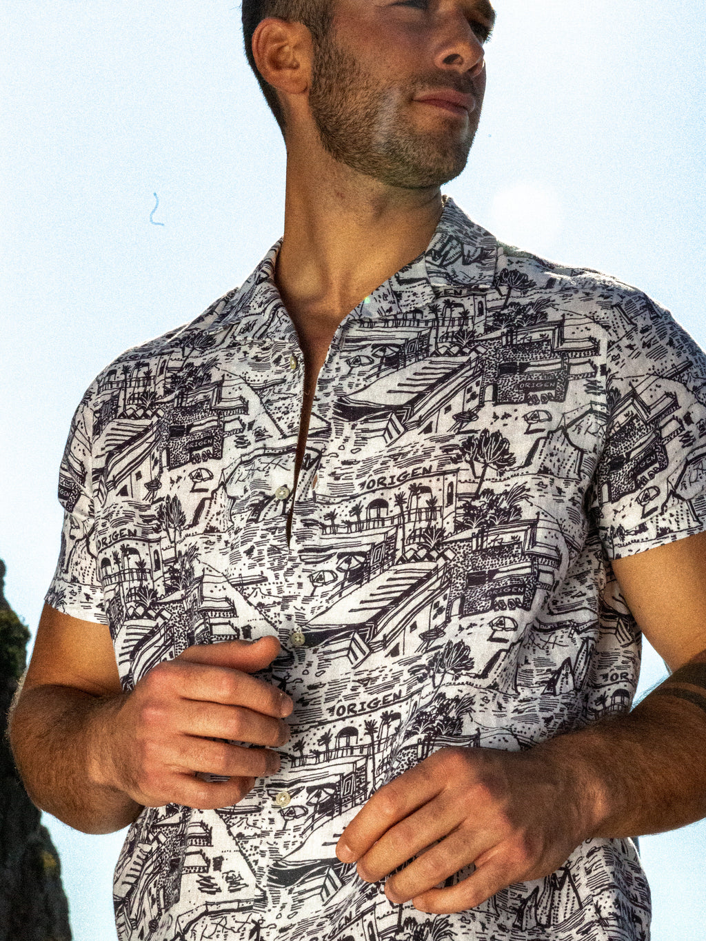 CAMICIA PANORAMICA M.CORTA LIMITED EDIT