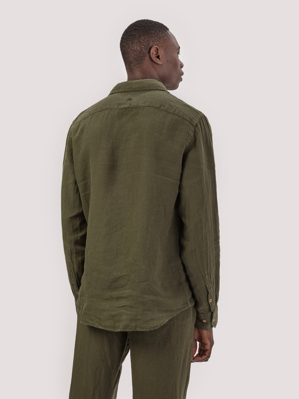 CAMICIA VITTO KAKI LINEN