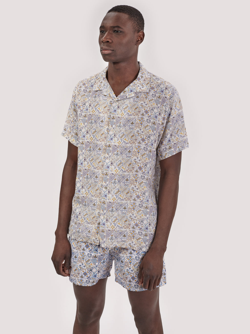 CAMICIA MOSAICO M.CORTA
