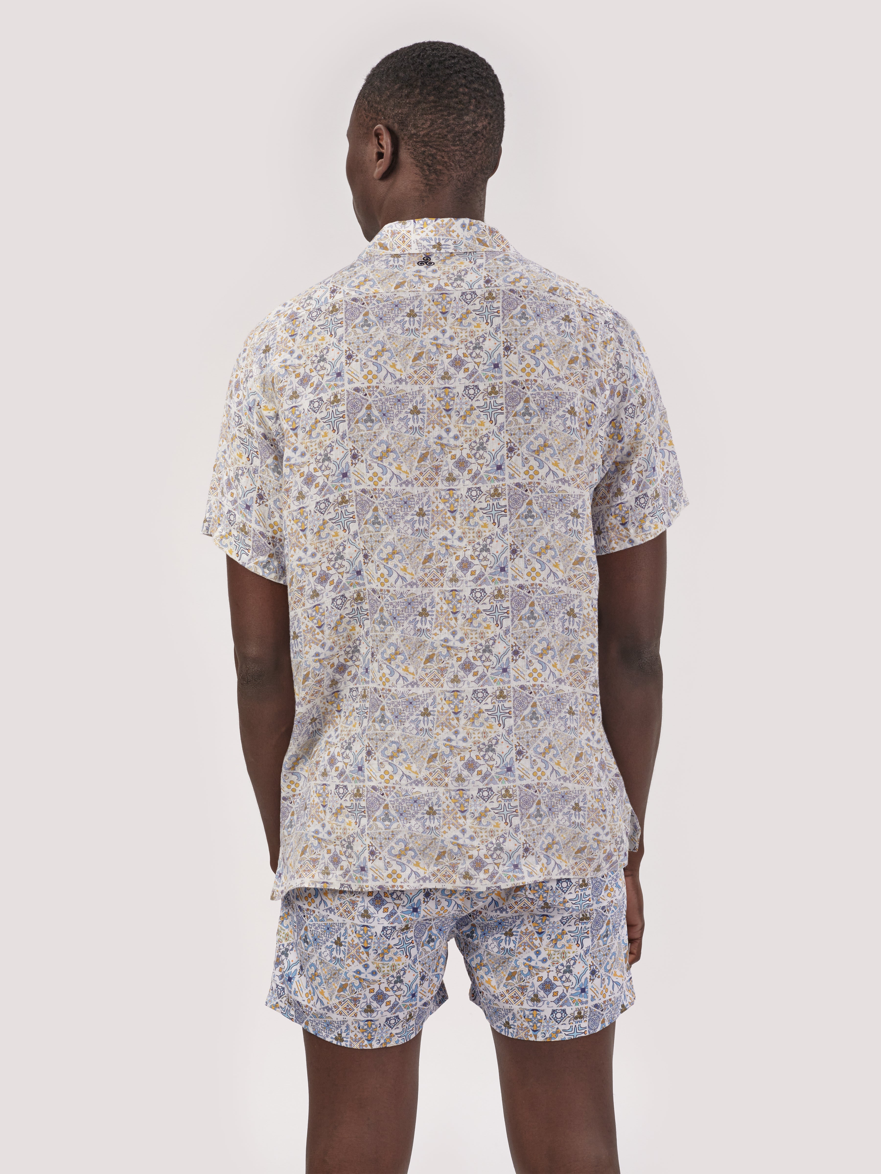 CAMICIA MOSAICO M.CORTA