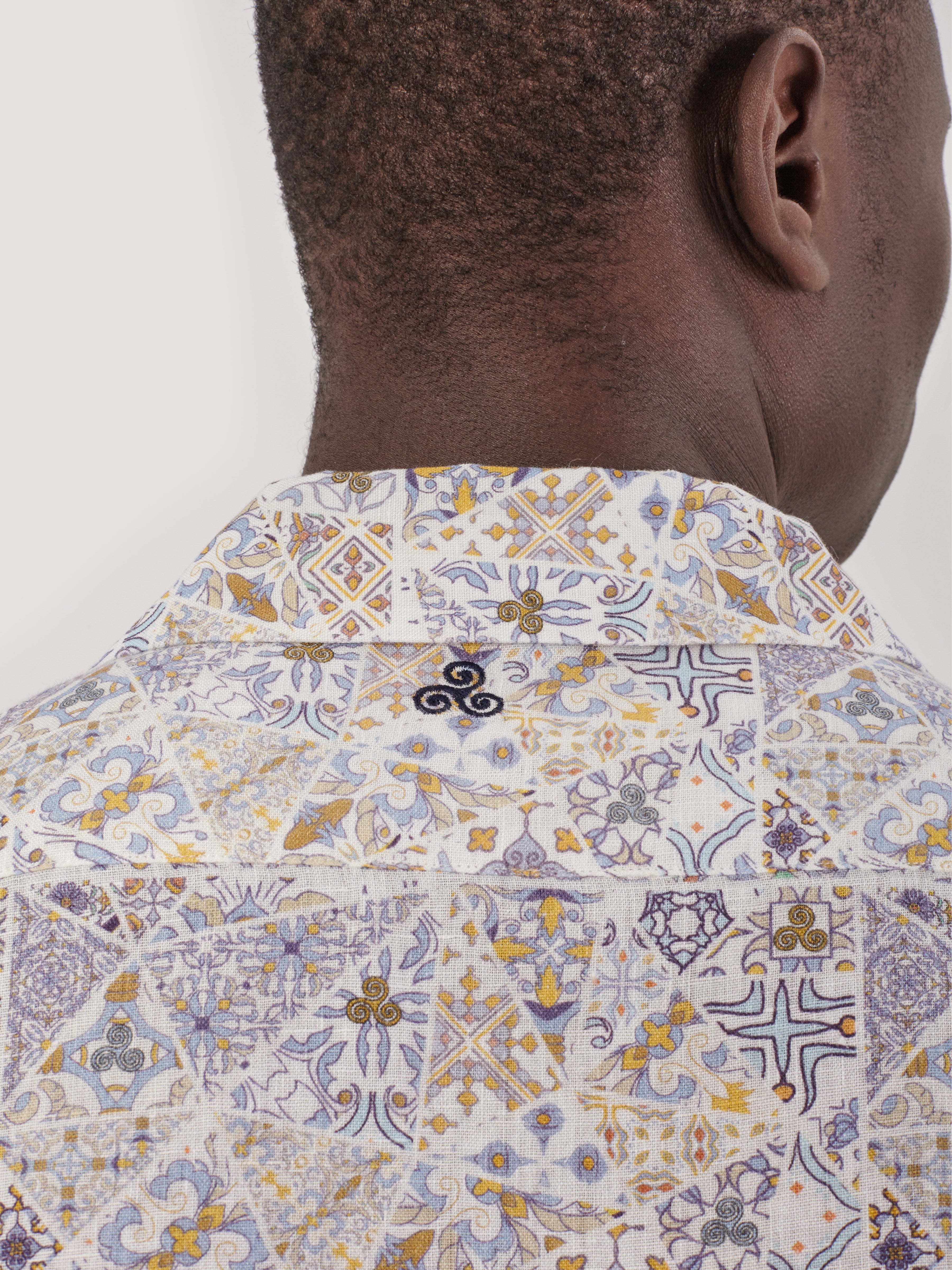 CAMICIA MOSAICO M.CORTA