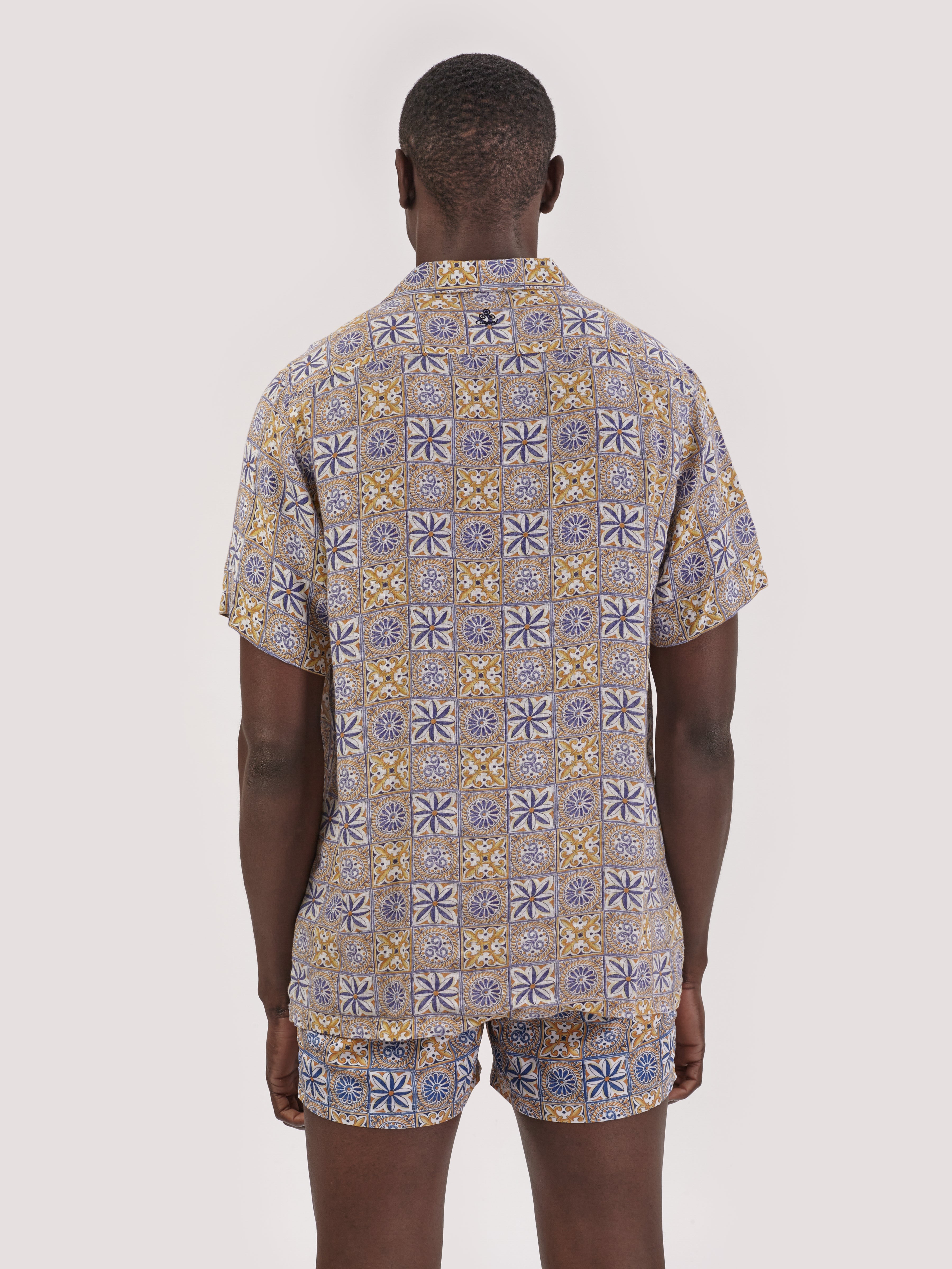 CAMICIA TILES CAPRI M.CORTA LIMITED EDIT