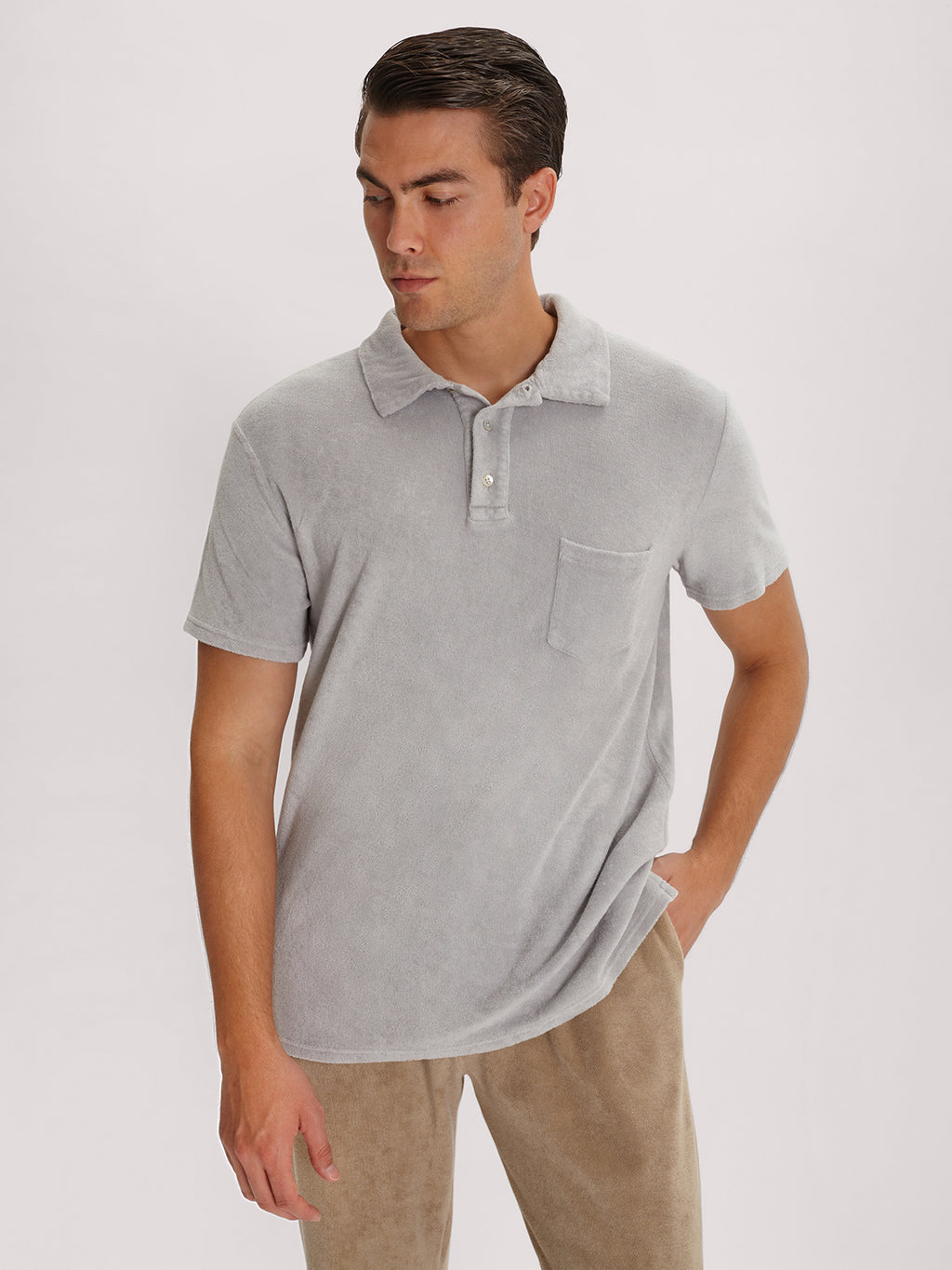 POLO TERRY GRIGIO
