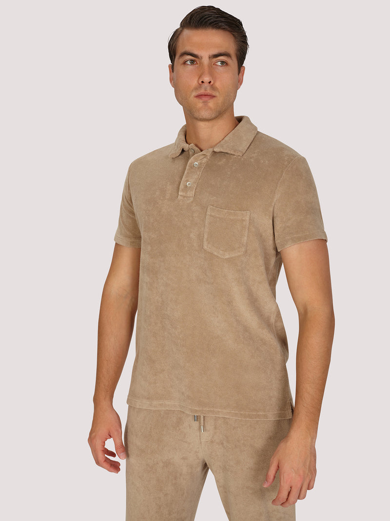 Polo Terry Beige